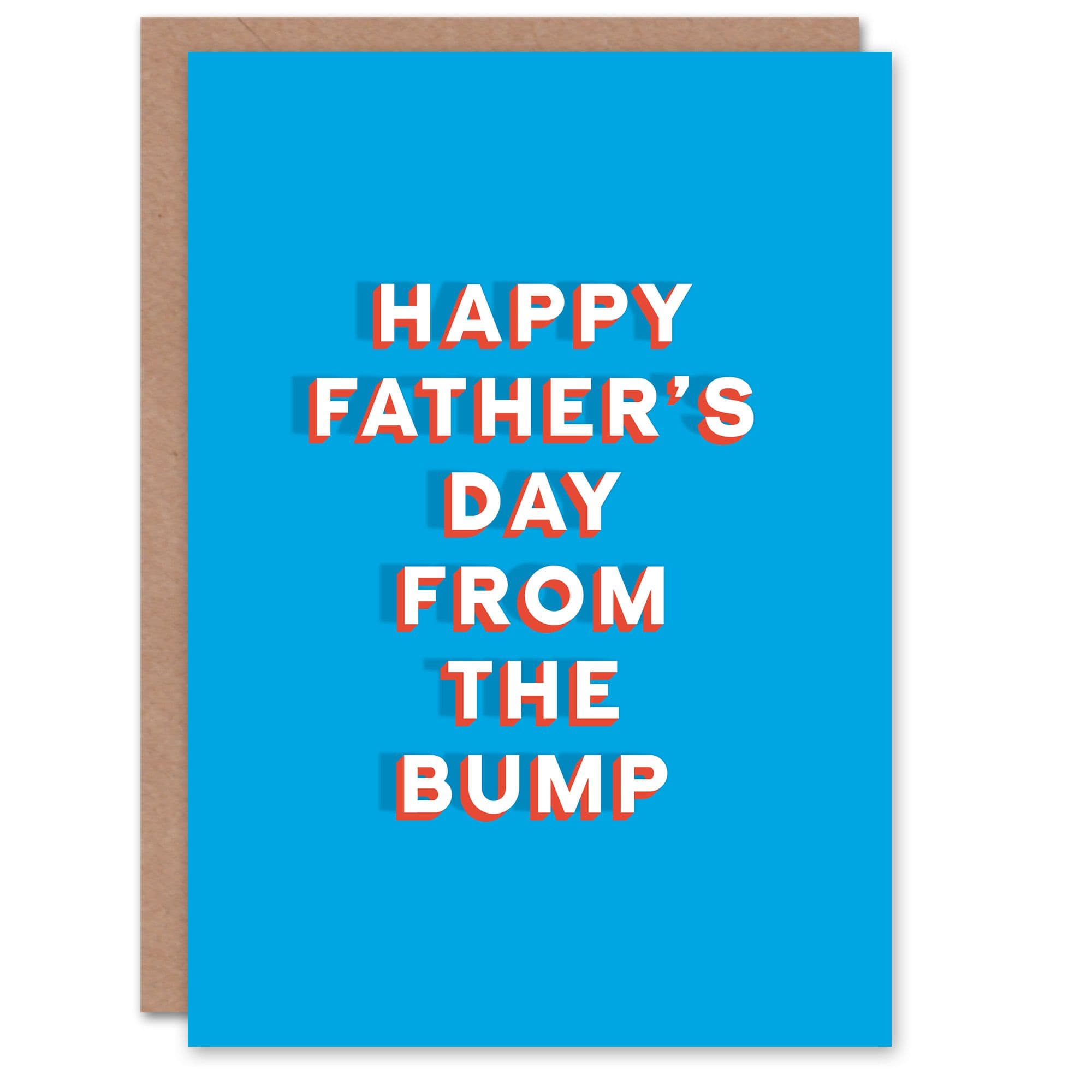Father's Day Card From The Bump Dad To Be Cute Sincere Loving Thoughtful Dad