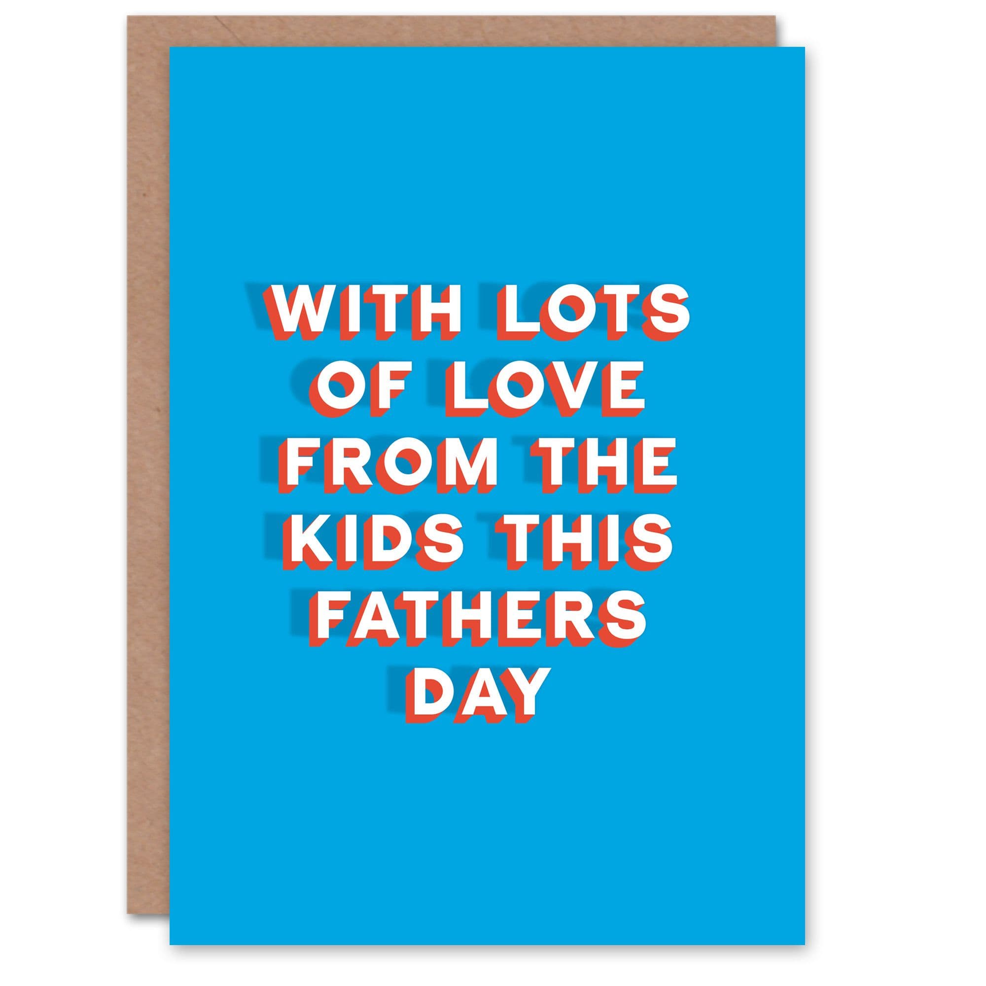 Fathers Day Card Lots Love Sincere Loving Thoughtful Dad