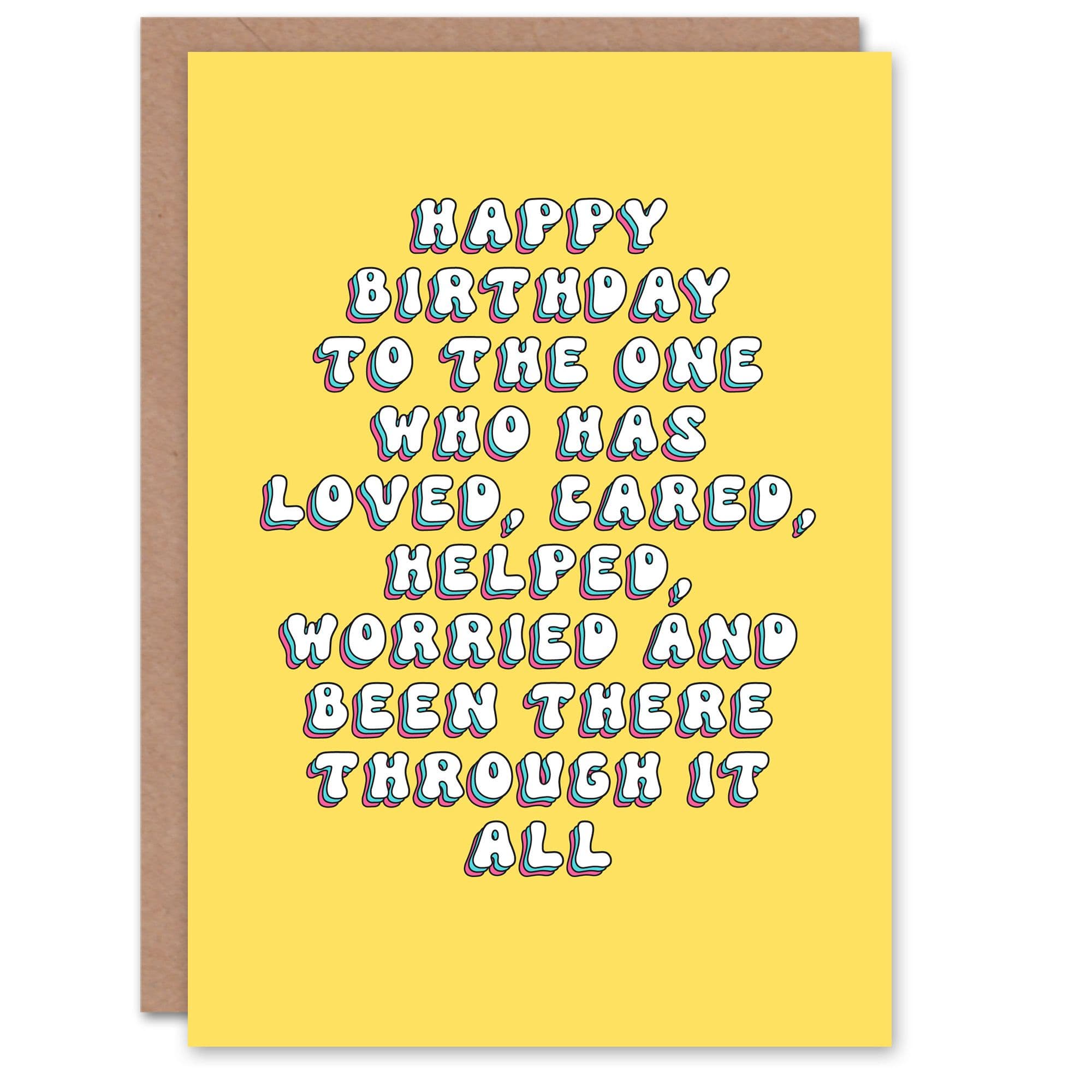 Birthday Card Been There Through All Her Gran Sister Daughter Greeting Card