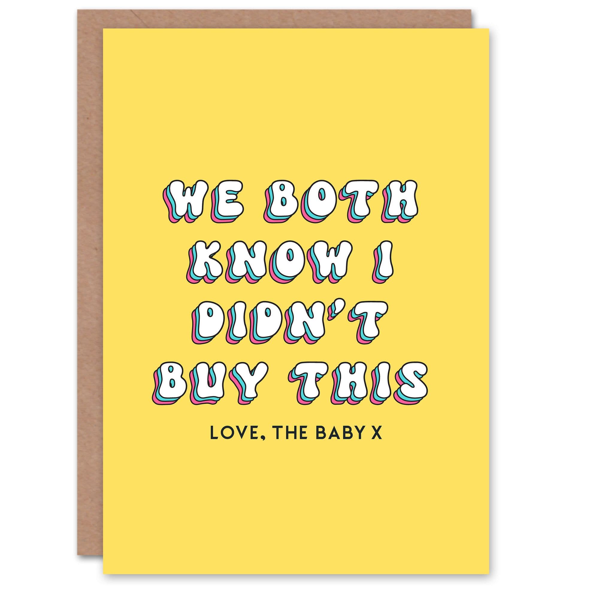 Birthday Card Both Know Didnt Buy Love Funny Her Wife Greeting Card