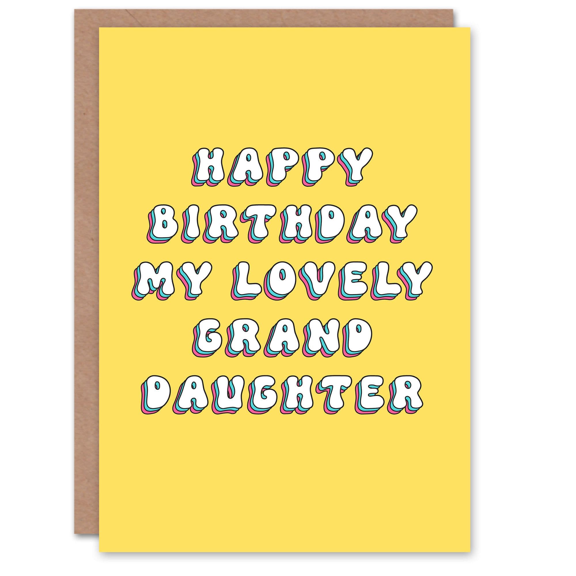 Birthday Card To My Lovely Granddaughter Her Woman Greeting Card