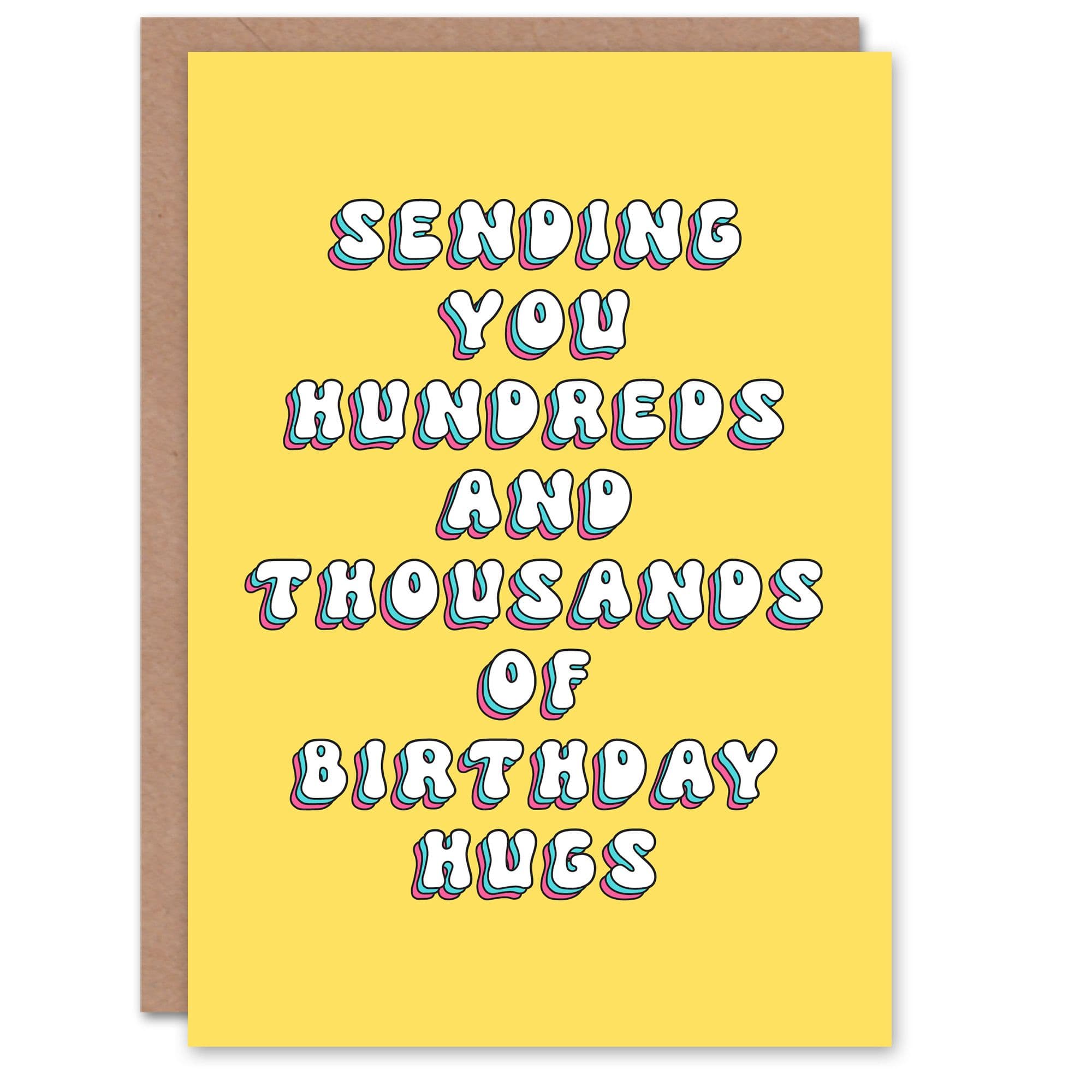 Birthday Card Sending You Many Hugs For Her Gran Niece Daughter Greeting Card