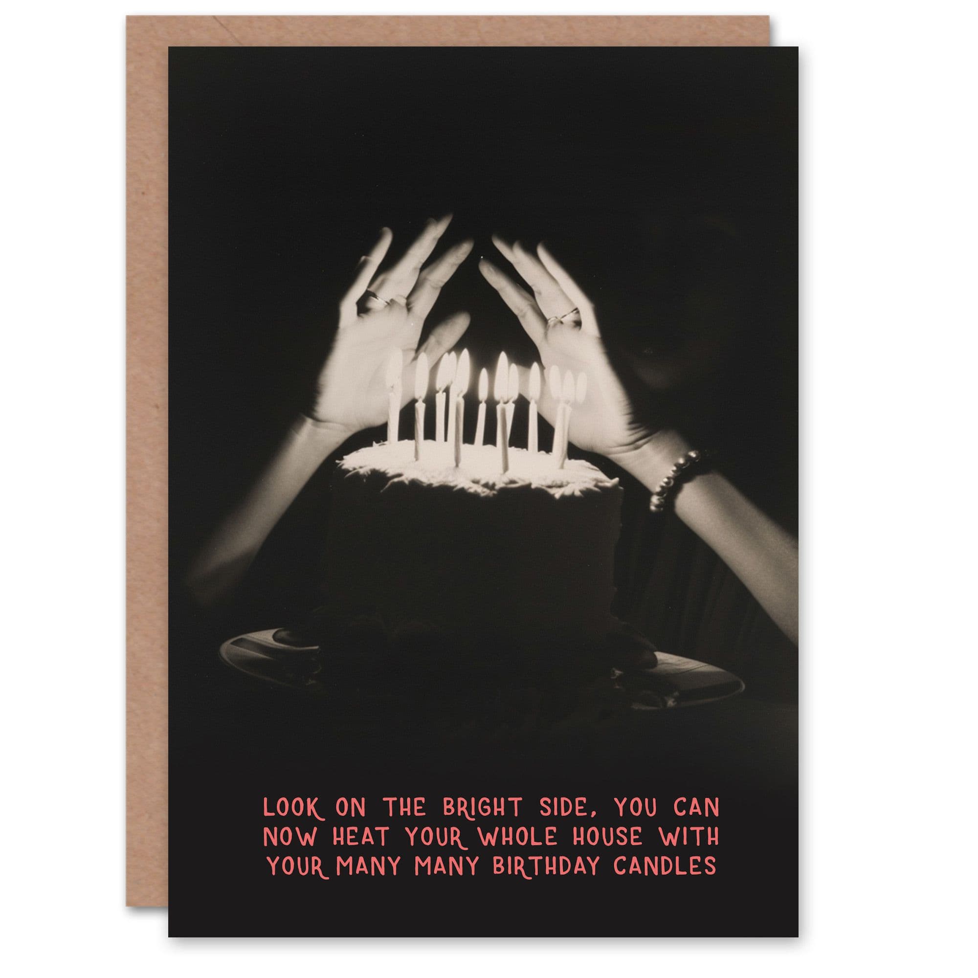 Birthday Card Many Candles Cake Joke Funny Humour Greeting Card