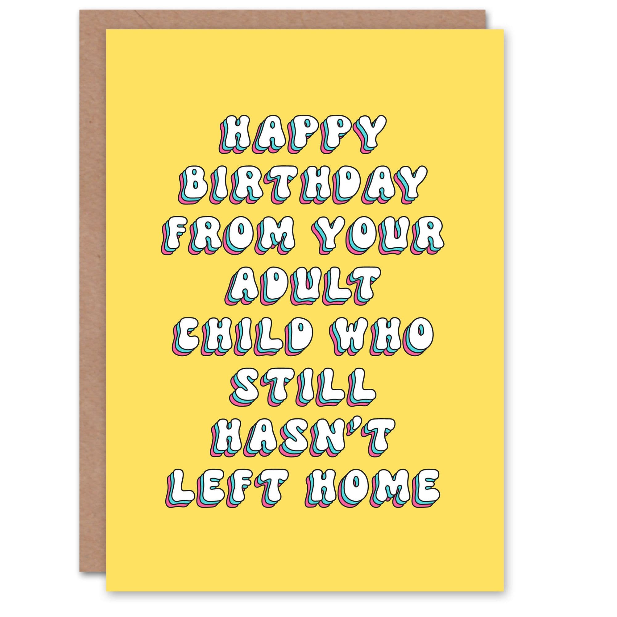 Greeting Card Living Home Funny Humour Birthday