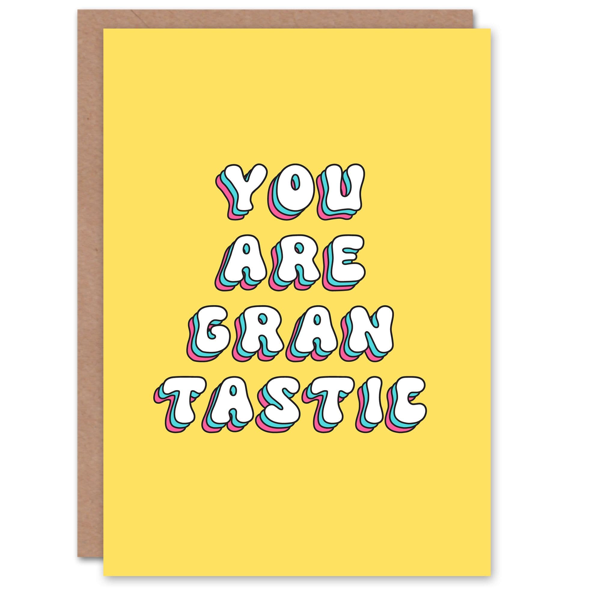 Greeting Card You Are Grantastic Funny Sweet Retro Birthday