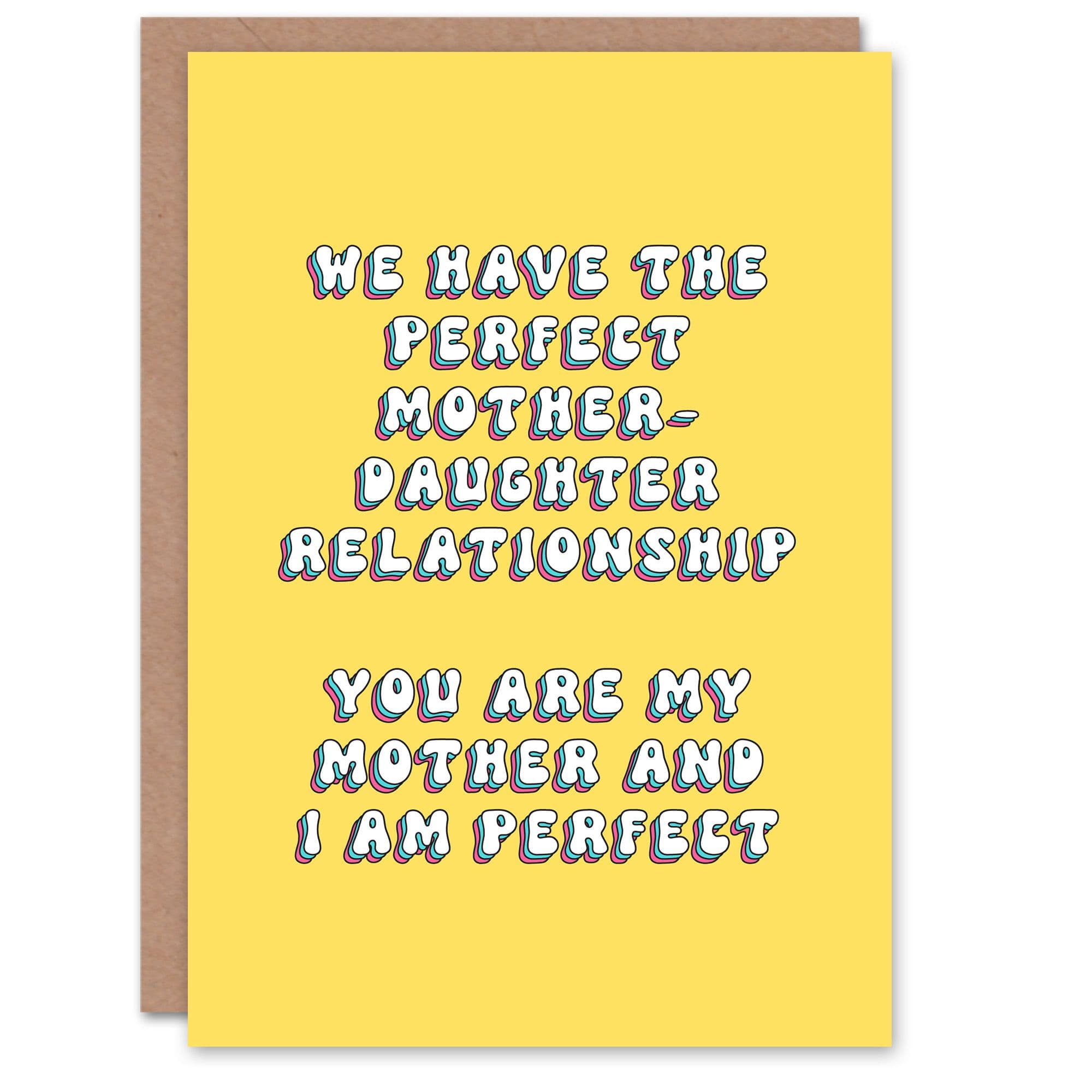 Birthday Card Mother Daughter Relationship Perfect Funny Cheeky