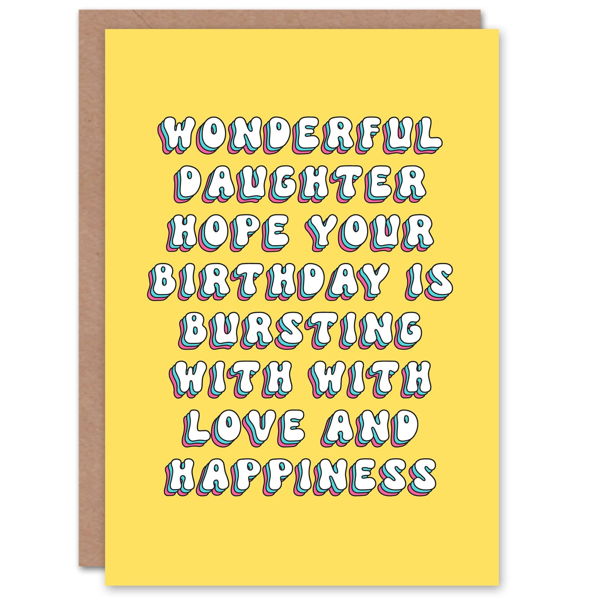 Greeting Card Hope Birthday Bursting Love Happiness Birthday