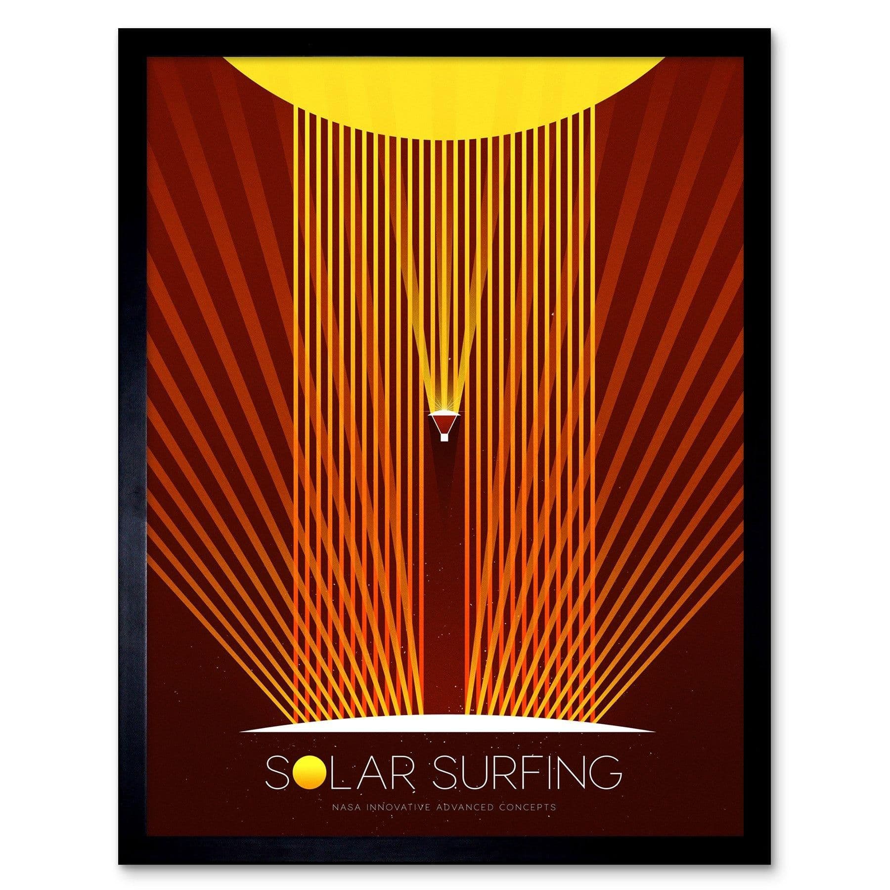 NASA Solar Surfing Innovative Advanced Concepts Framed Wall Art 12x16