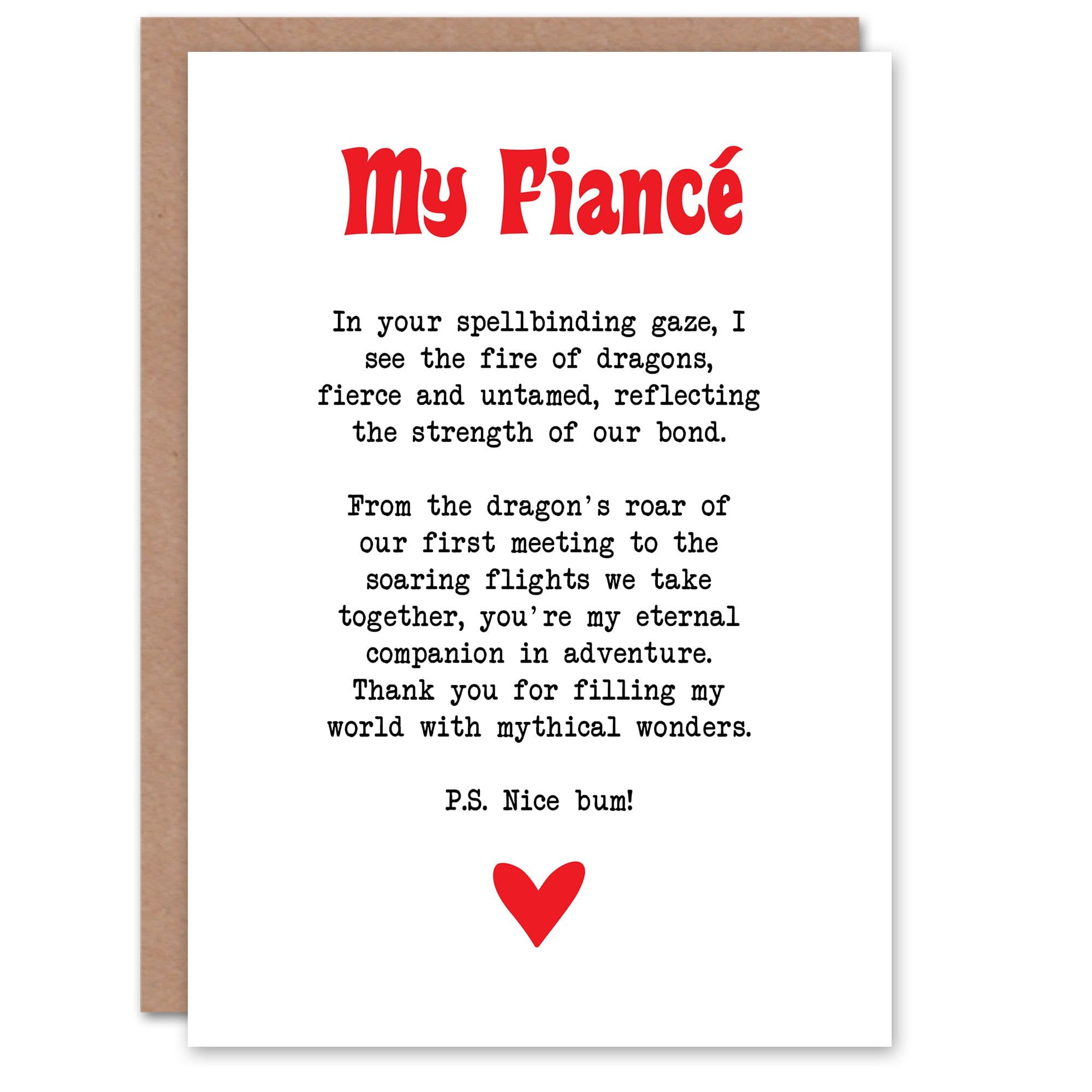 Greeting Card Love Poem Role Play Game Nerd Fiancé Romantic
