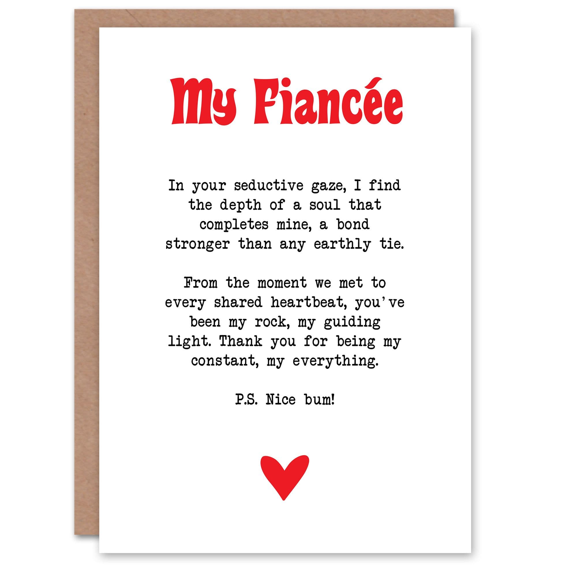 Greeting Card Love Poem My Everything Fiancée Romantic Poetry