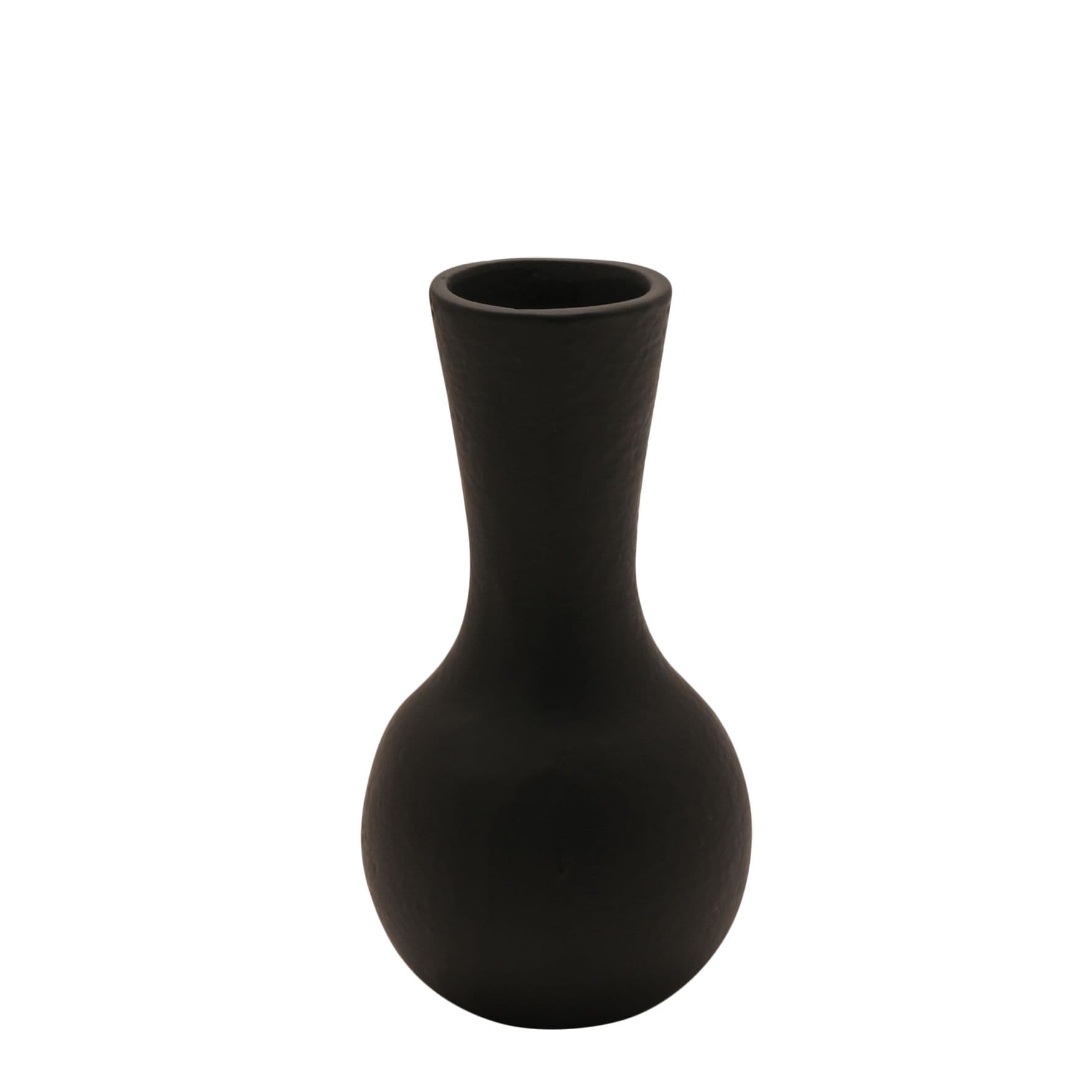 Small Metal Vase - Black
