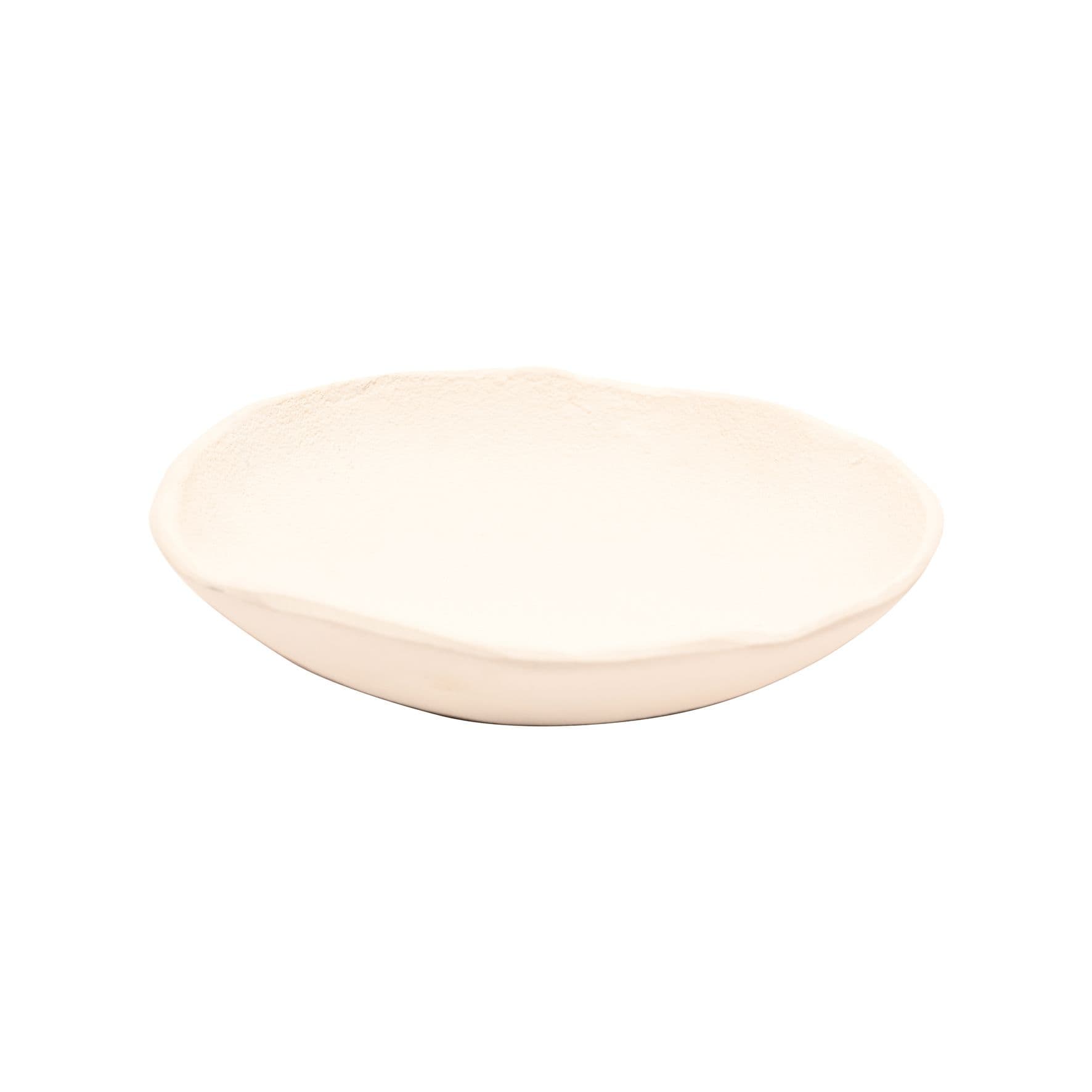 Round White Decorative Bowl - Medium