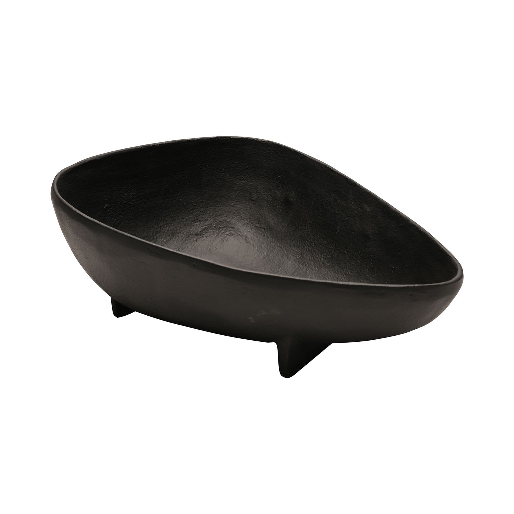 Decorative Triangular Bowl - Black