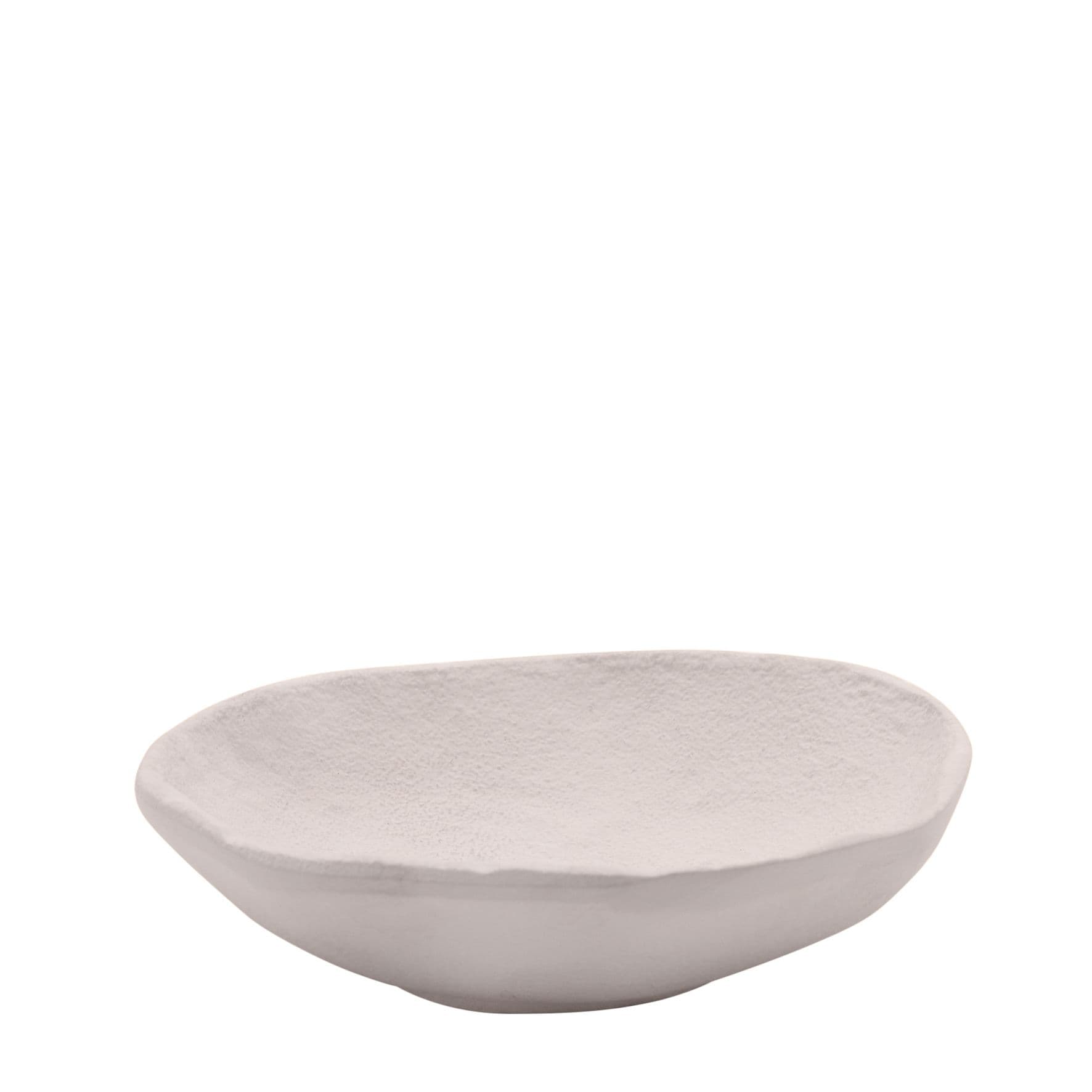 Round White Decorative Bowl - Small