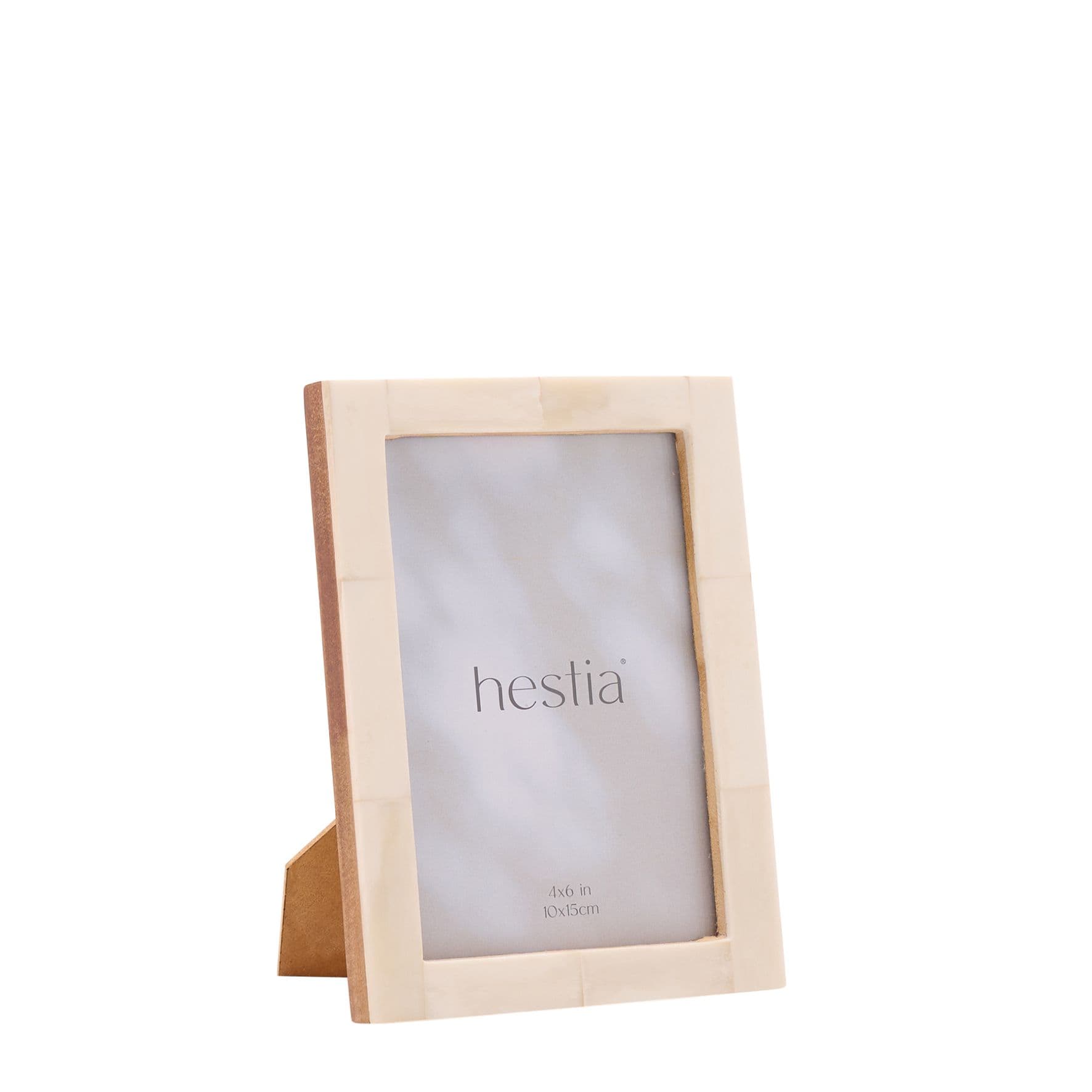 Natural White Bone Photo Frame 4" x 6"