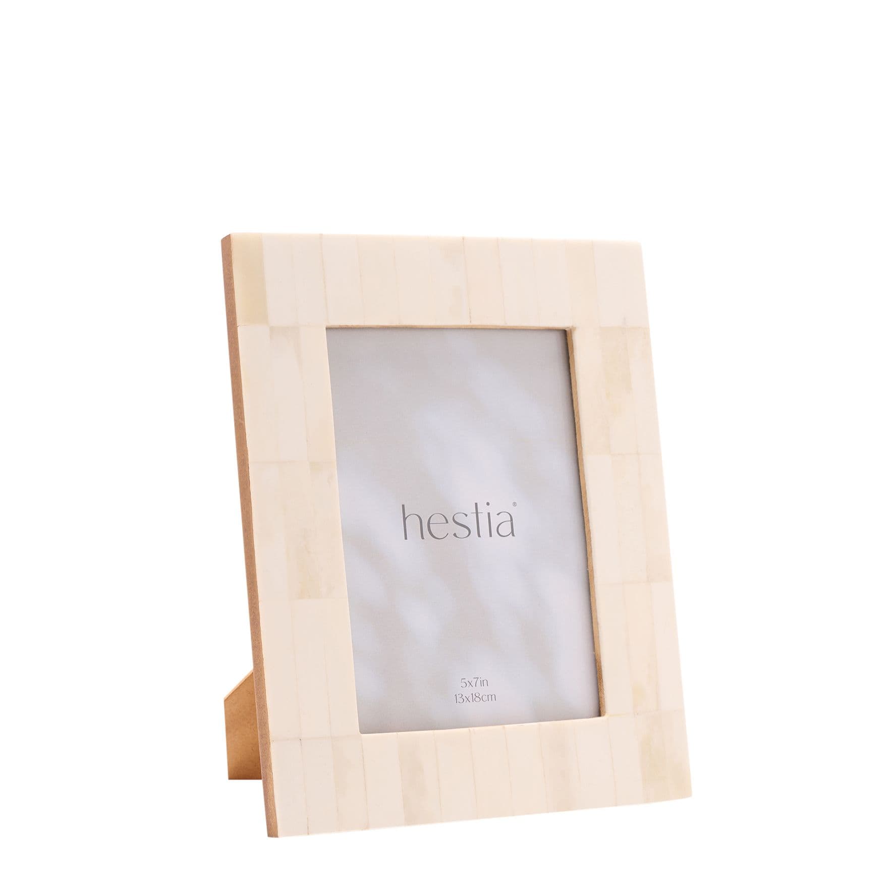 Wide Border White Bone Photo Frame 5" x 7"
