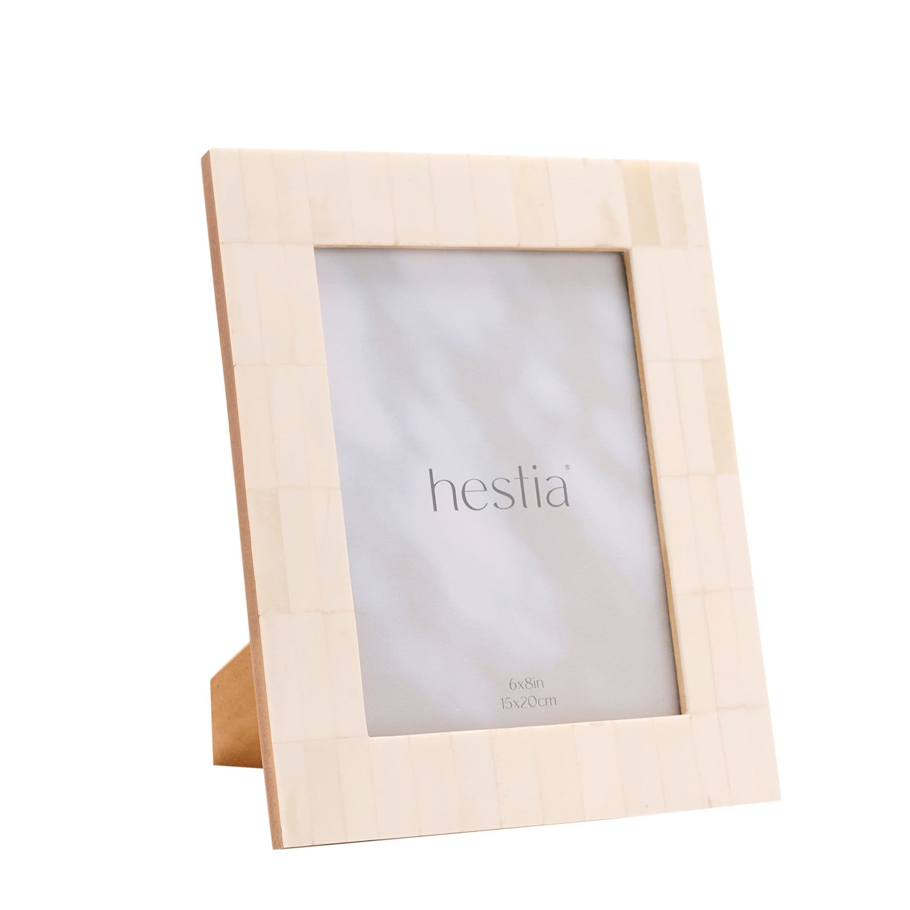 Wide Border White Bone Photo Frame 6" x 8"