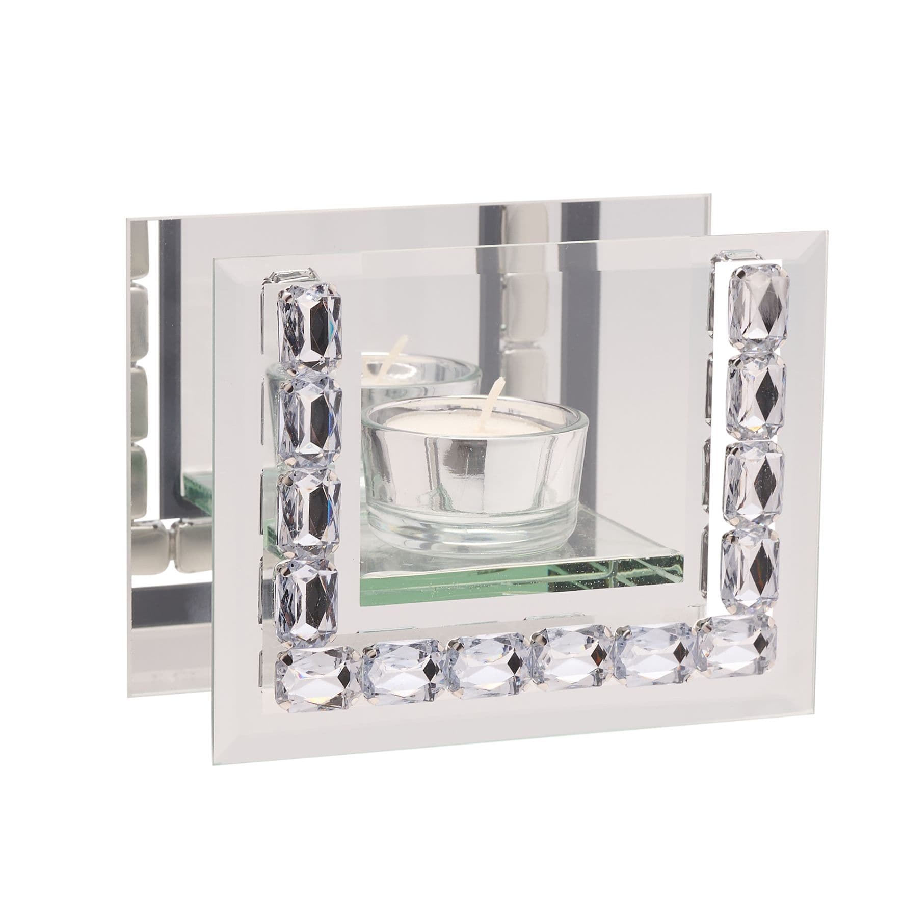 Crystal Rectangle Tealight Holder