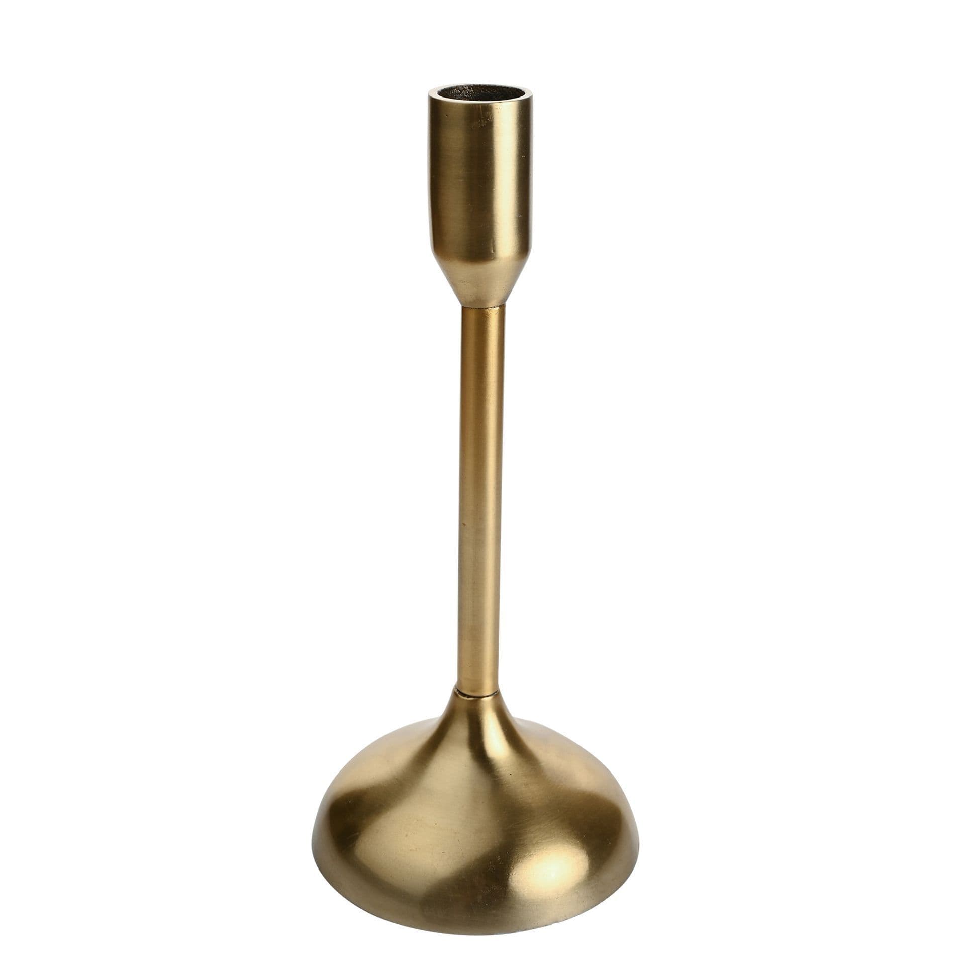 Gold Metal Candlestick Holder - Small
