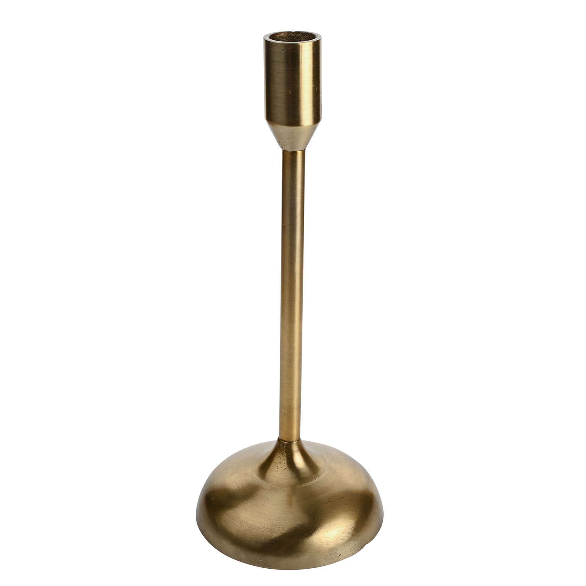 Gold Metal Candlestick Holder - Large