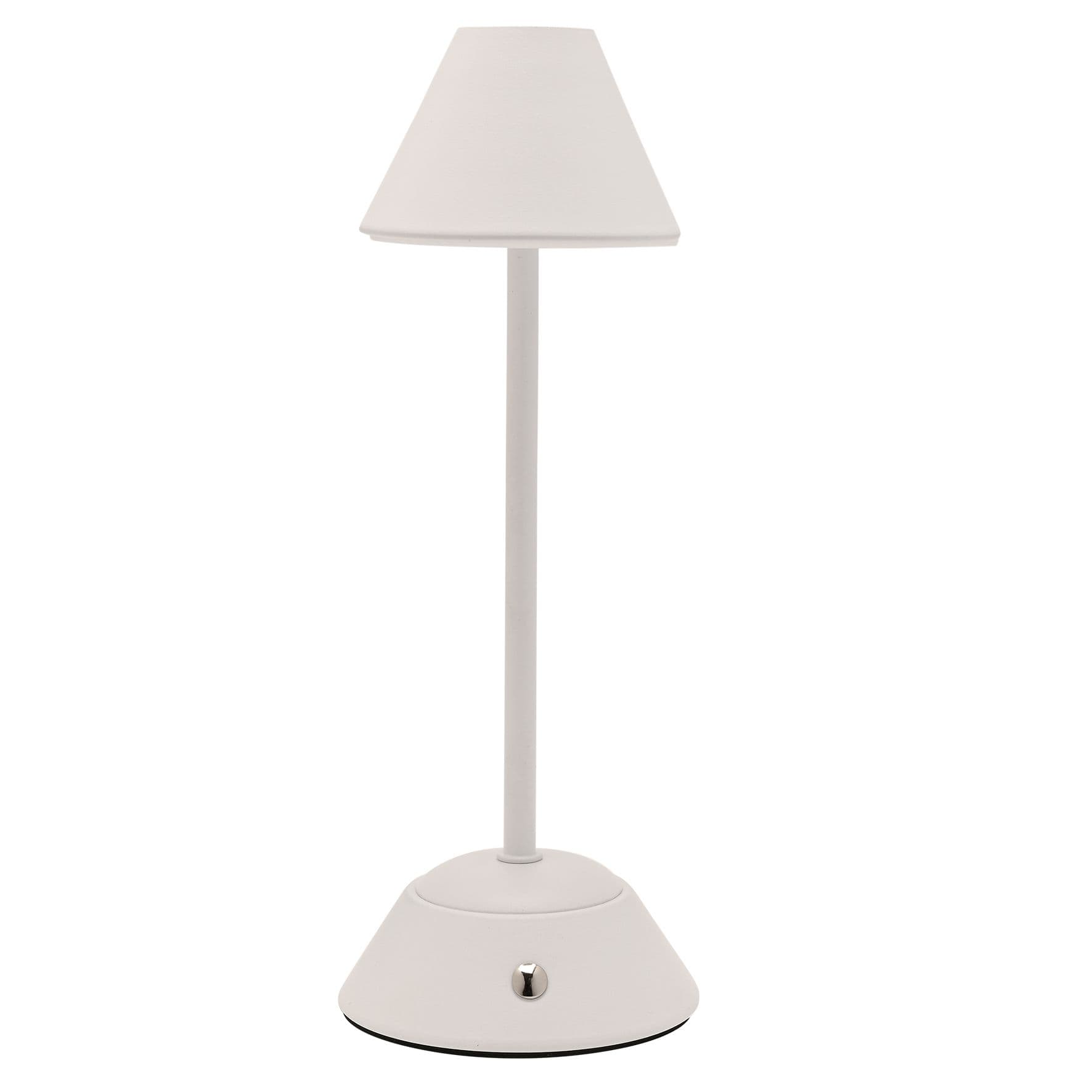 Matt Putty White USB LED Touch Table Lamp - Medium