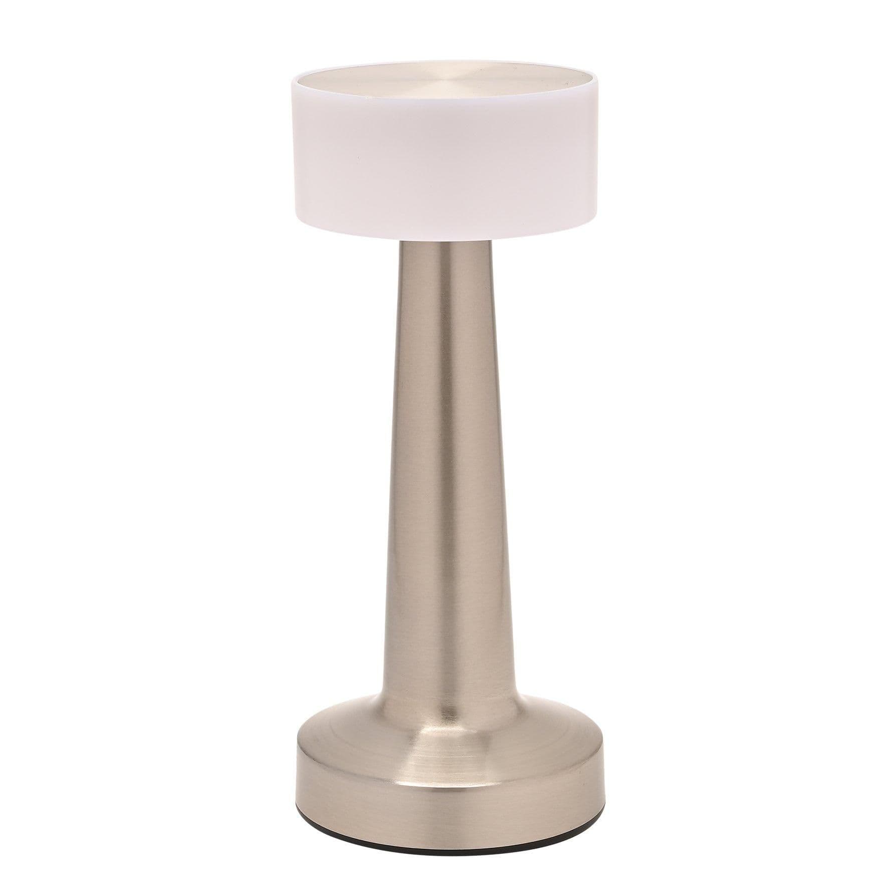 Silver USB LED Touch Table Lamp