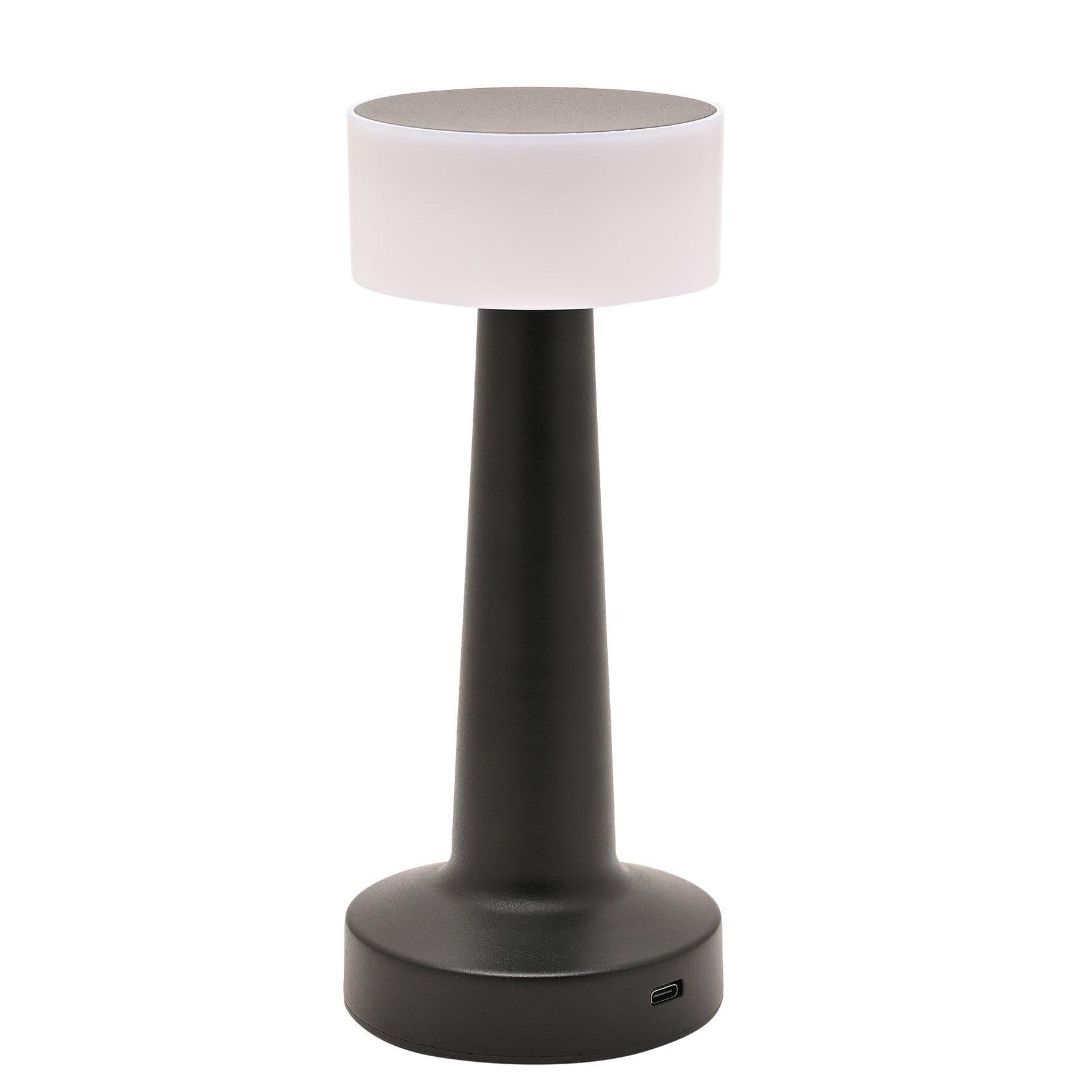 Black USB LED Touch Table Lamp