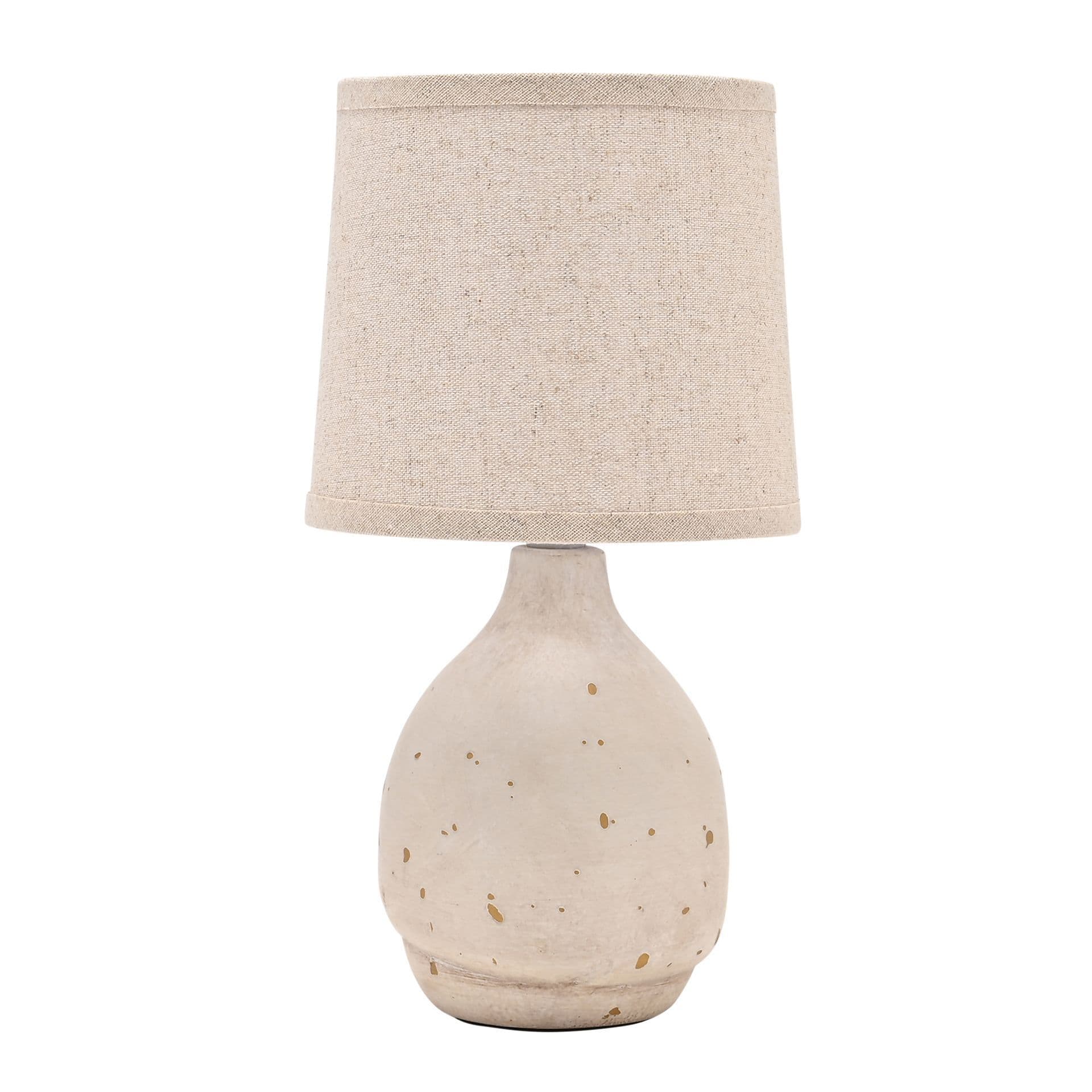 Natural Flecked Lamp - 28cm