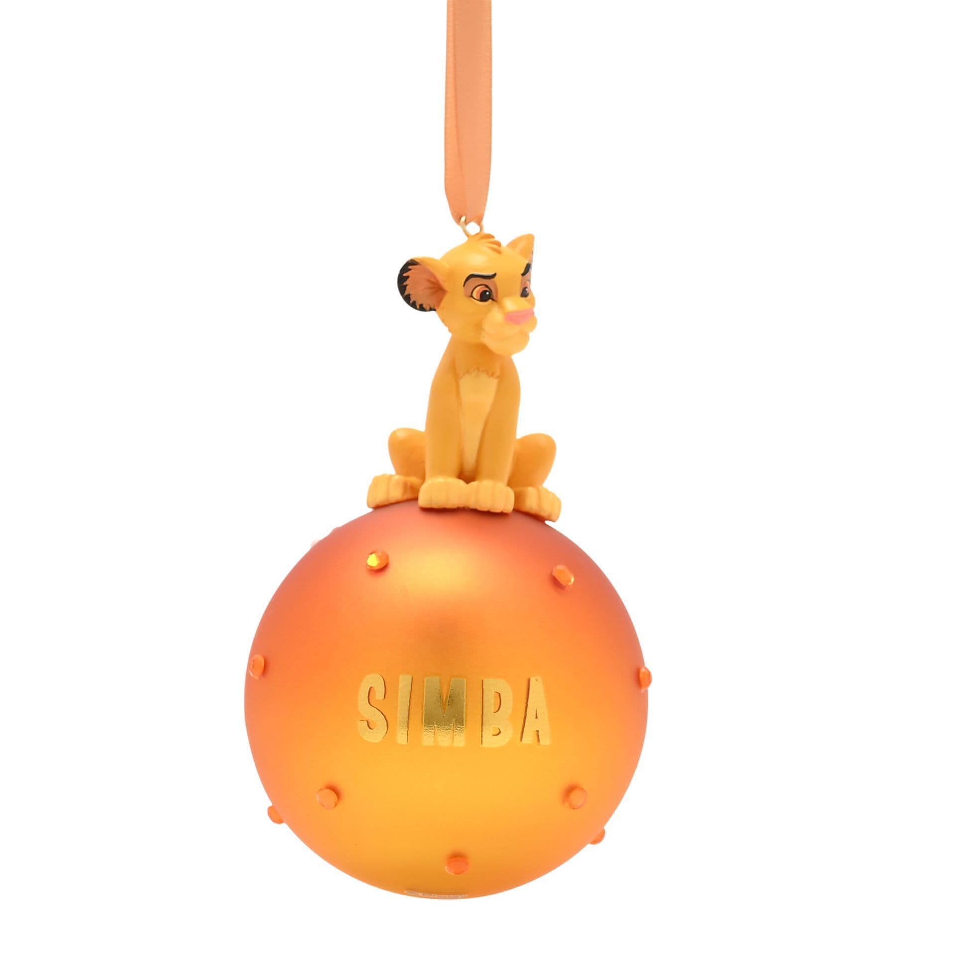 Lion King Simba On Glass Bauble