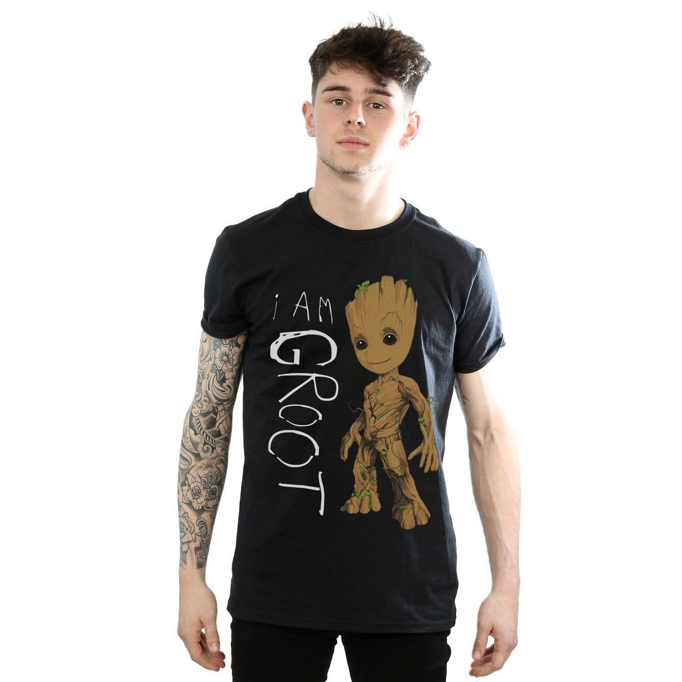 Guardians Galaxy I Am Groot Scribbles T Shirt