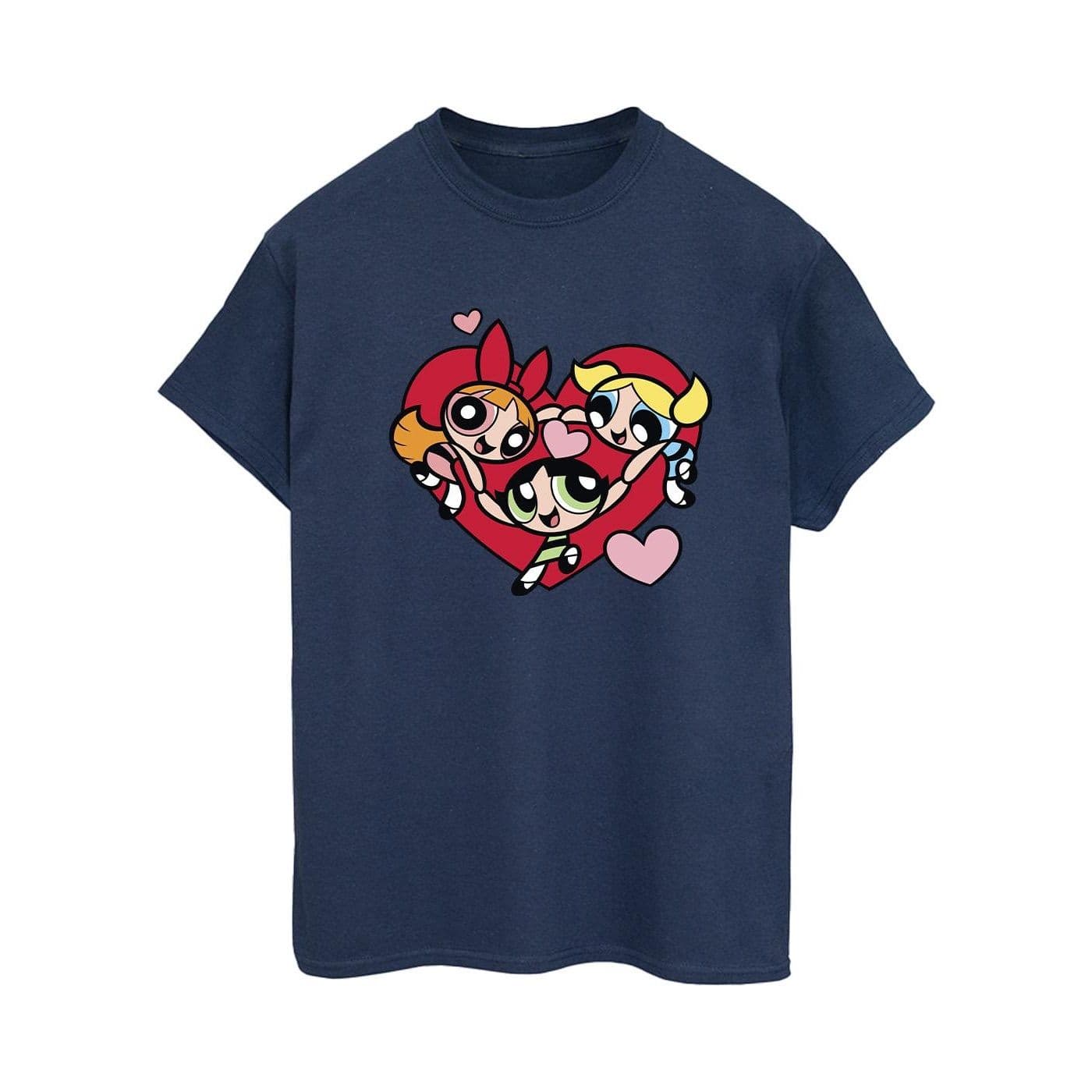 Holding Hands Heart Cotton Boyfriend T Shirt