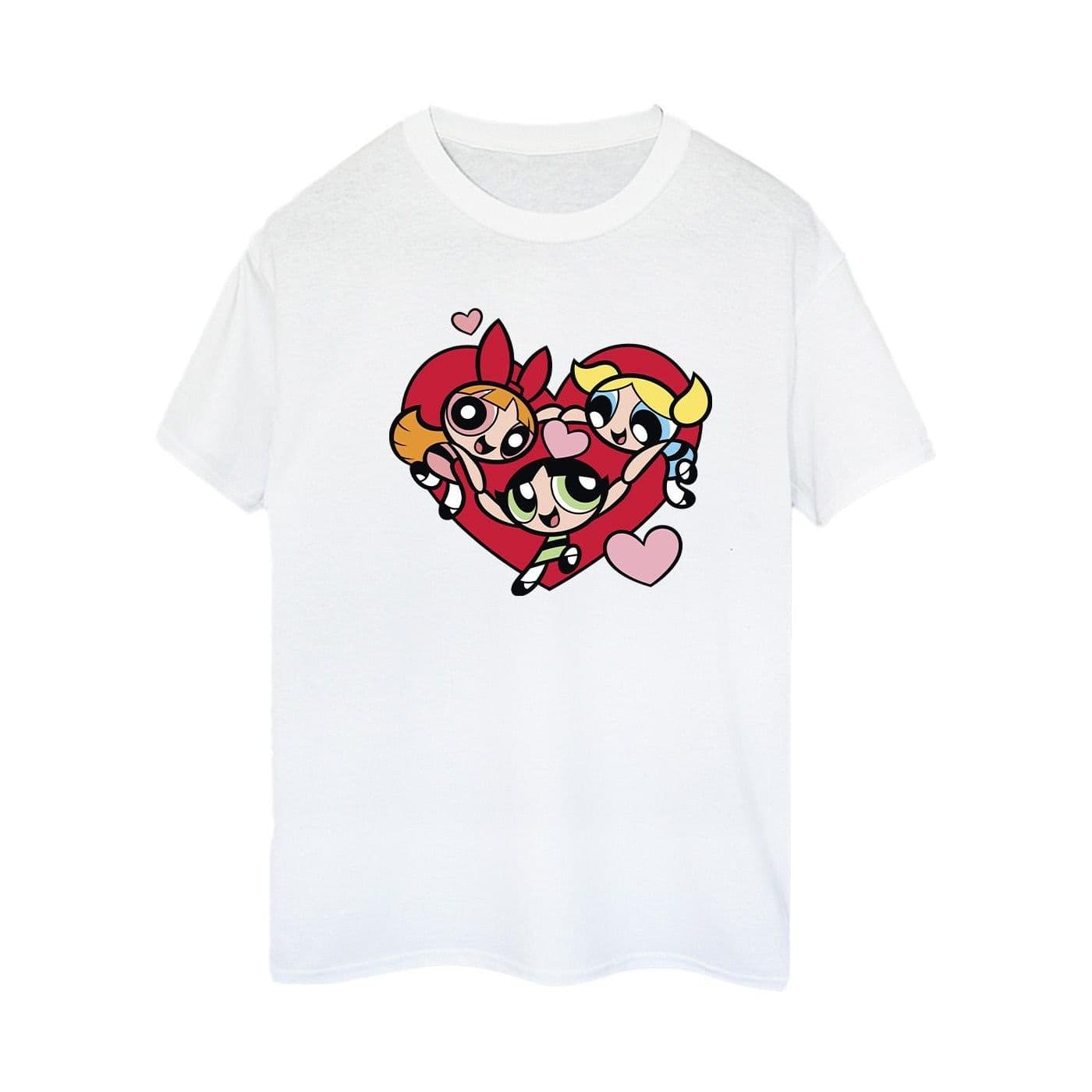 Holding Hands Heart Cotton Boyfriend T Shirt