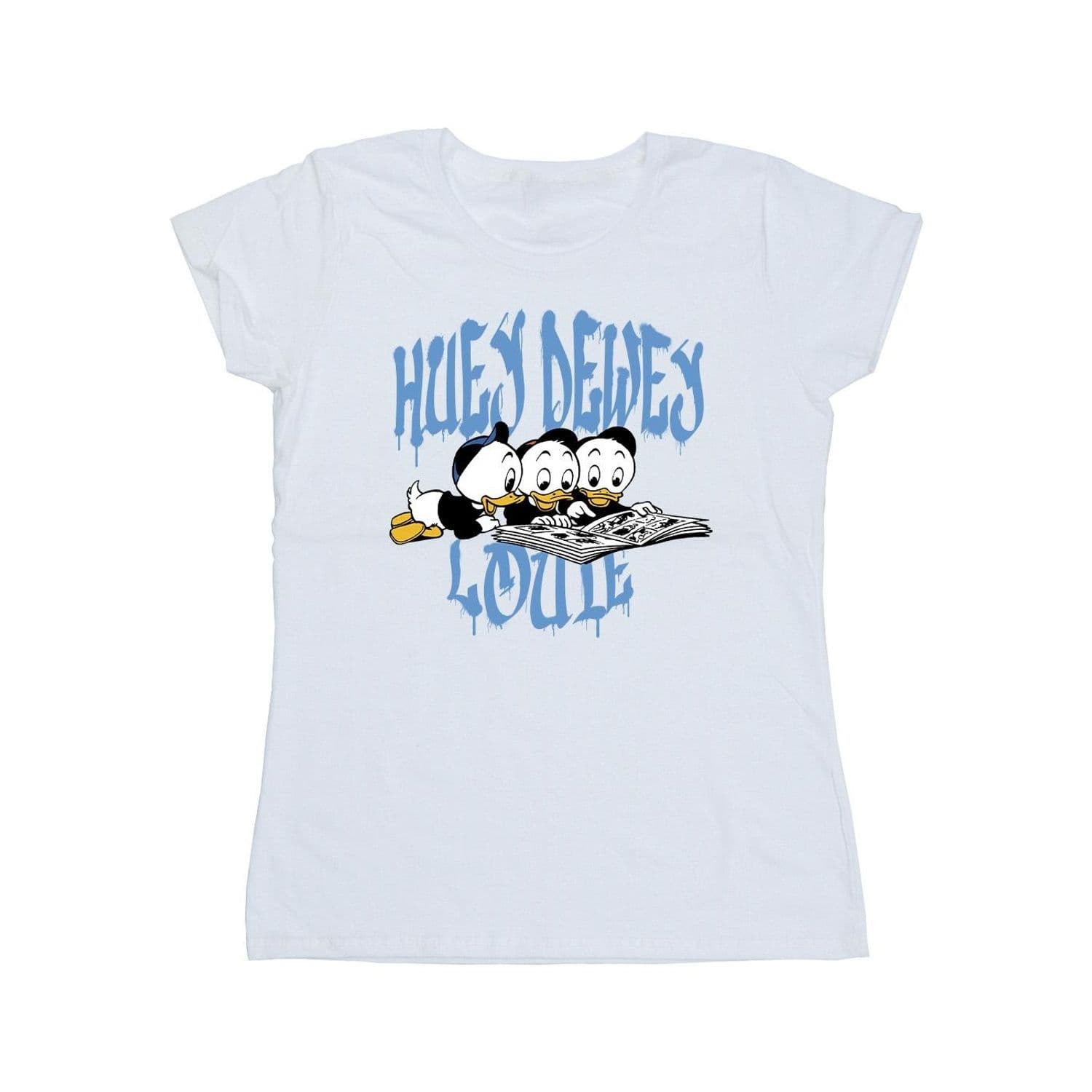 Huey Dewey Louie Reading Cotton T Shirt