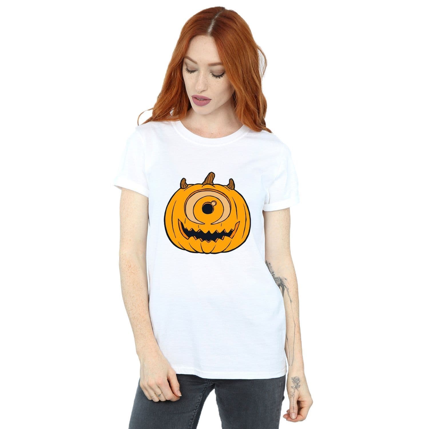 Pumpkin Cotton Boyfriend Halloween T Shirt