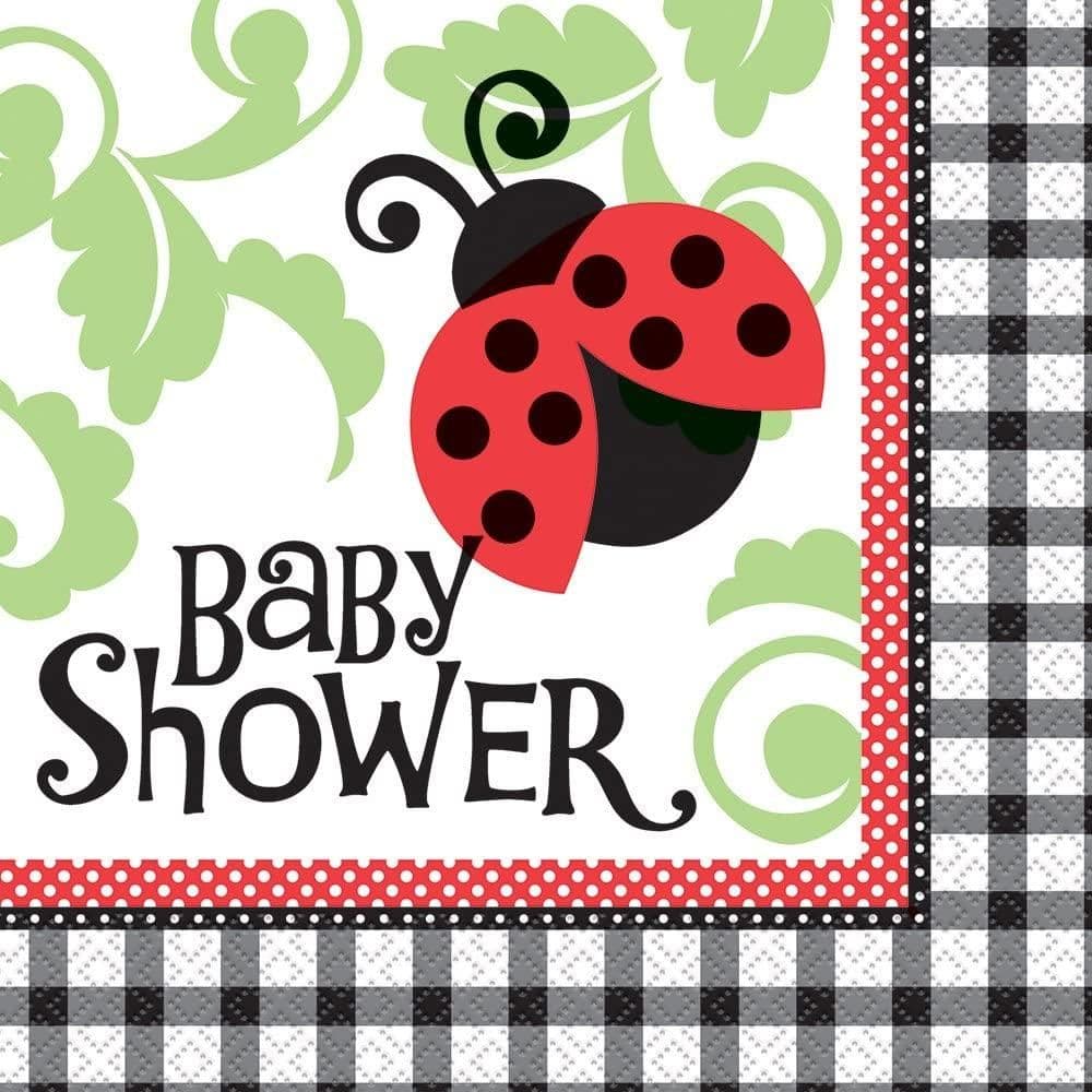 Ladybird Shower Disposable Napkins