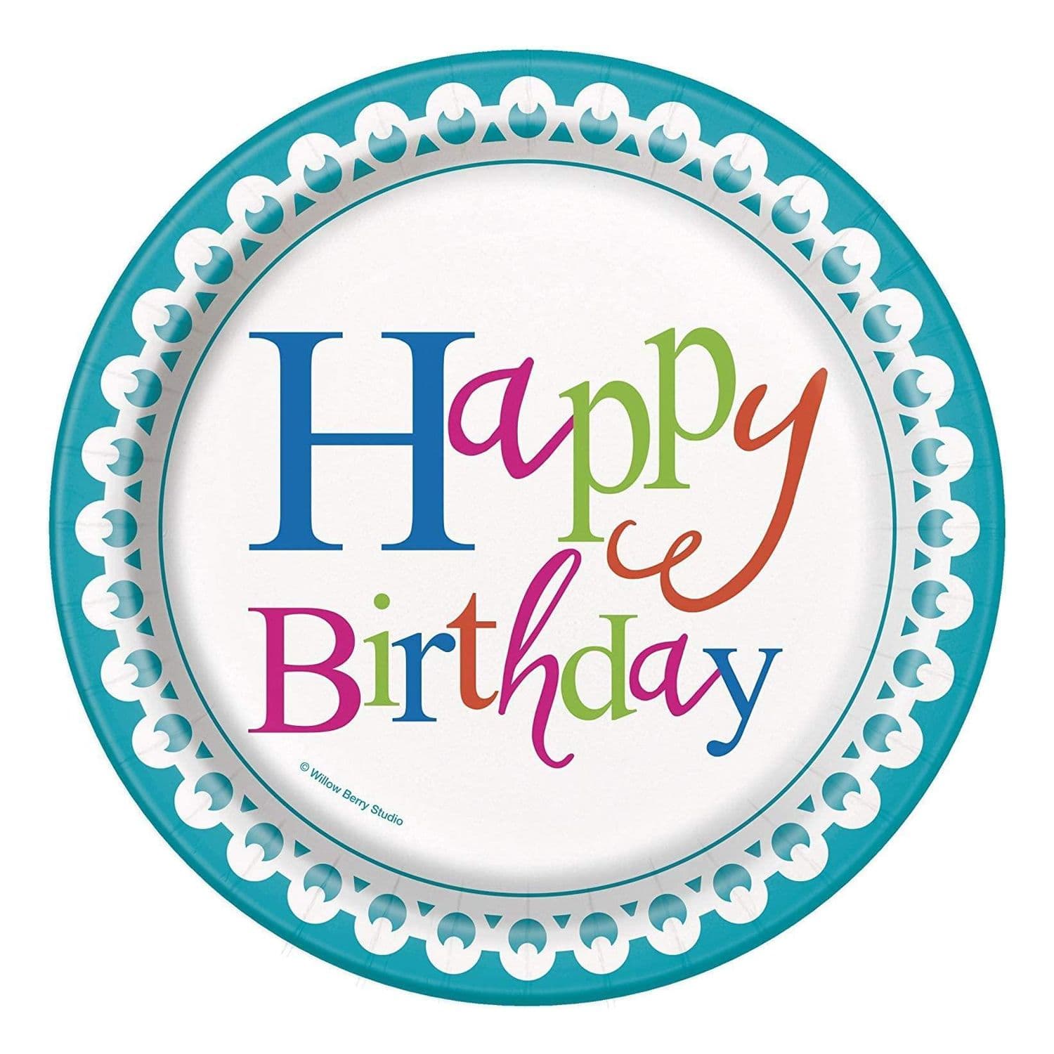 Confetti Birthday Cake Plate