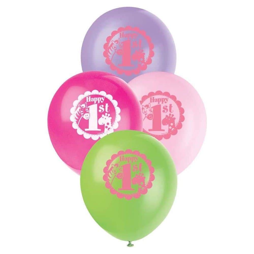 Latex Safari 1st Birthday Balloons