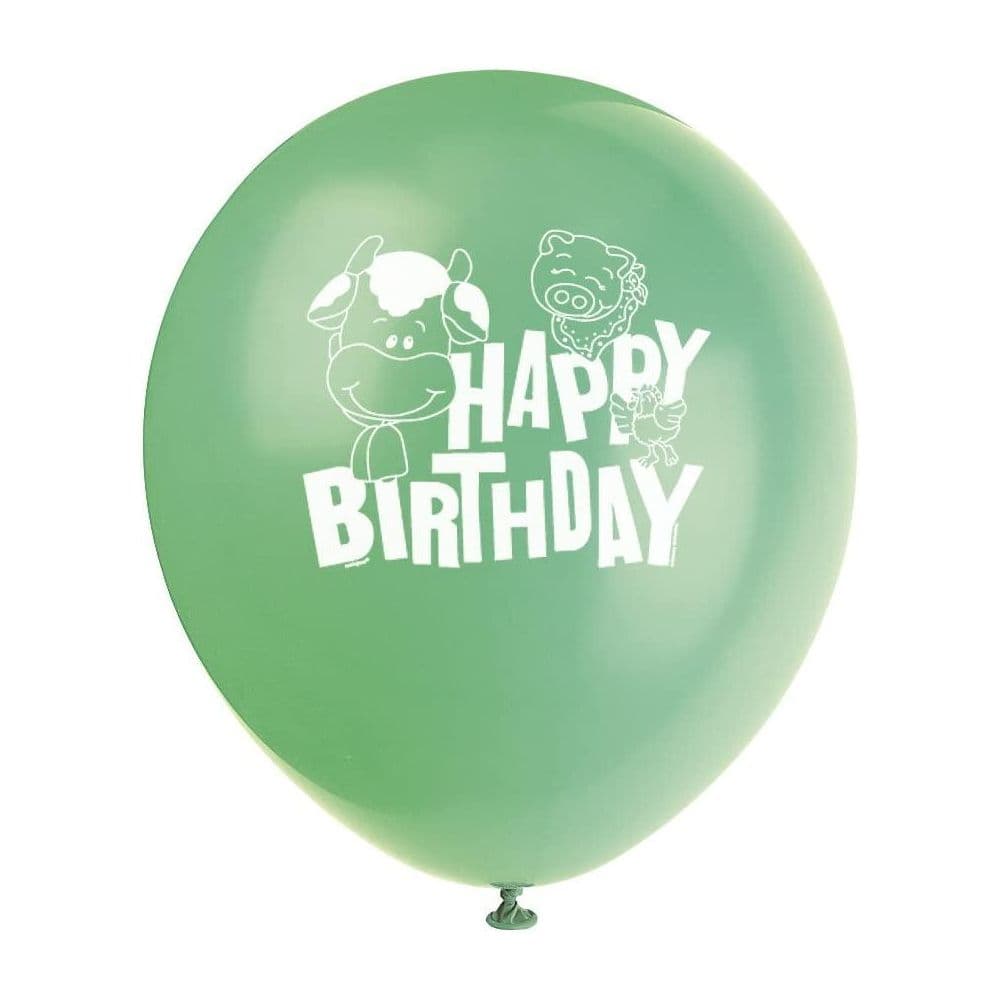 Latex Farm Birthday Balloons