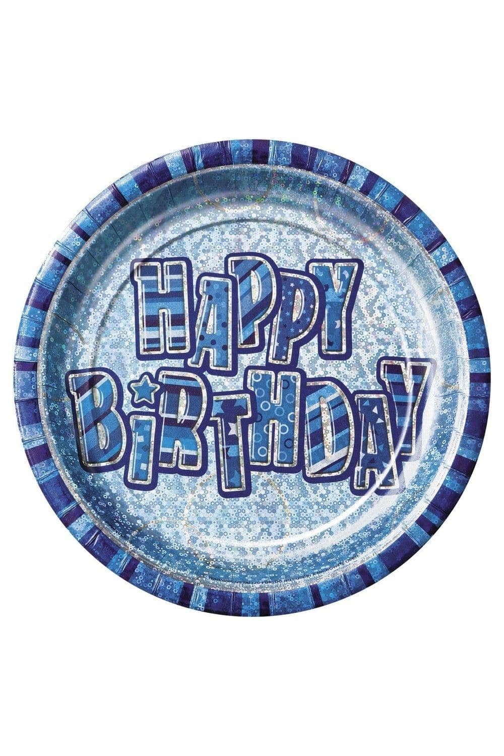 Prism Glitz Birthday Disposable Plates