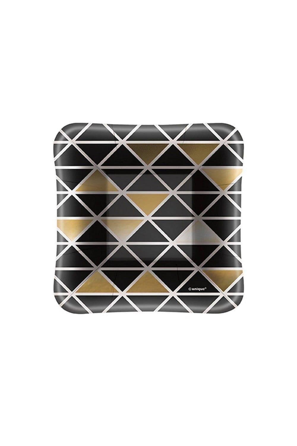 Foil Geometric Appetiser Plates