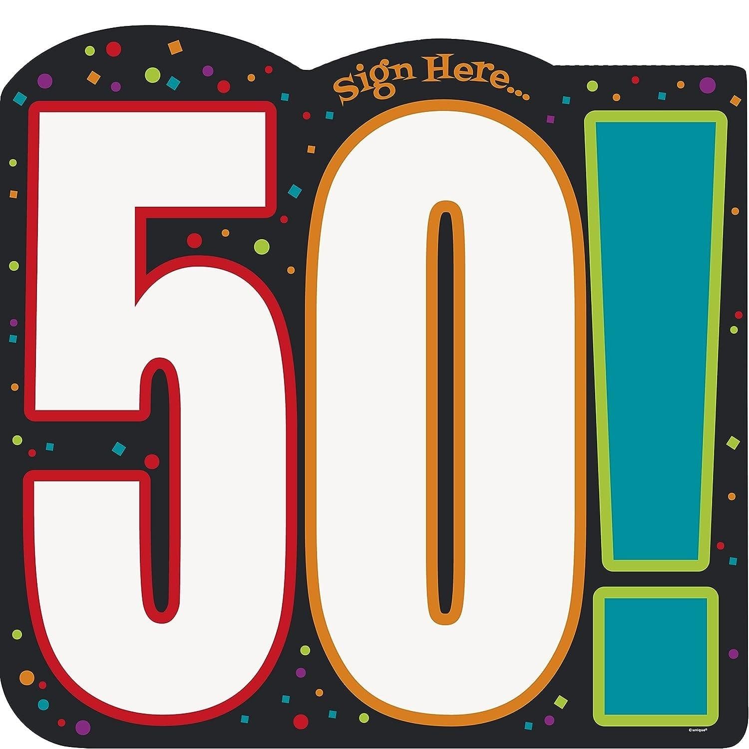 Cheer 50th Birthday Sign Sheet