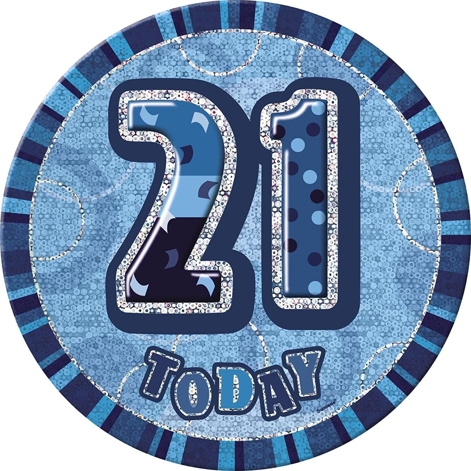 Glitz 21st Birthday Badge
