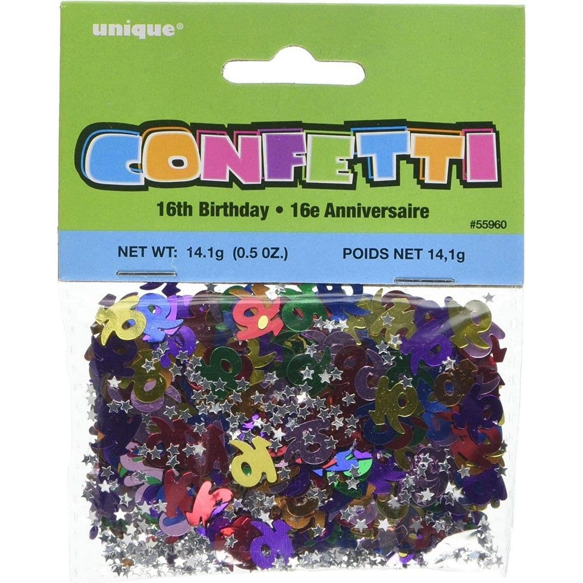 Foil 16th Birthday Confetti