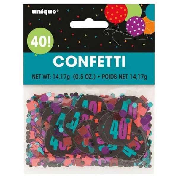 Cheer 40th Birthday Confetti