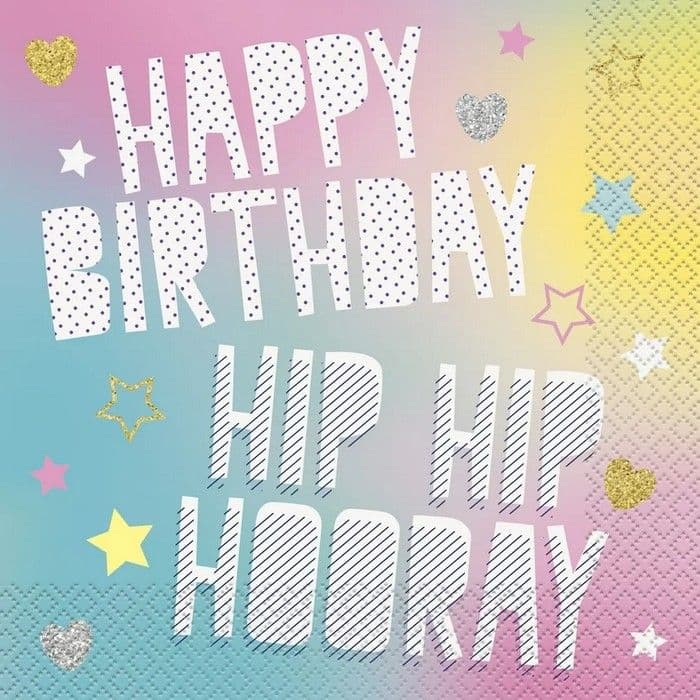 Birthday Disposable Napkins