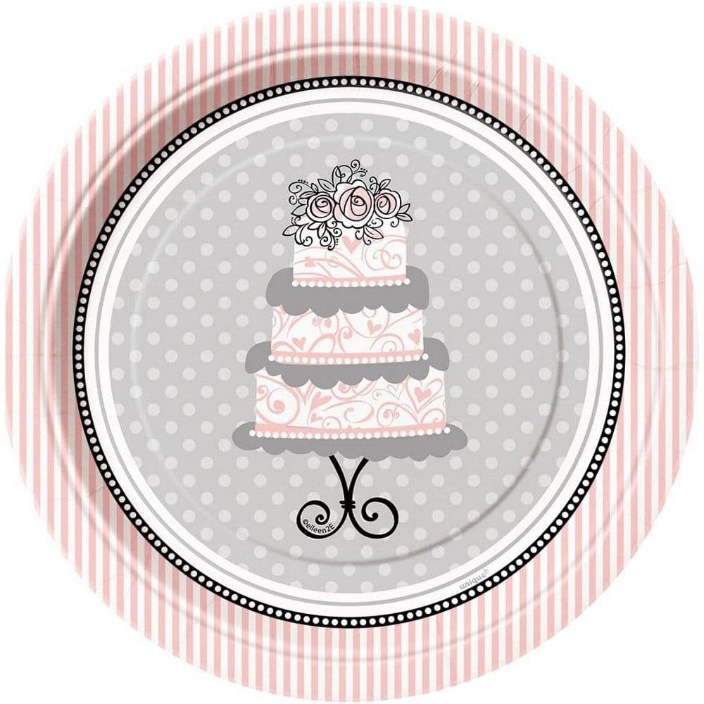 Elegant Paper Wedding Dessert Plate