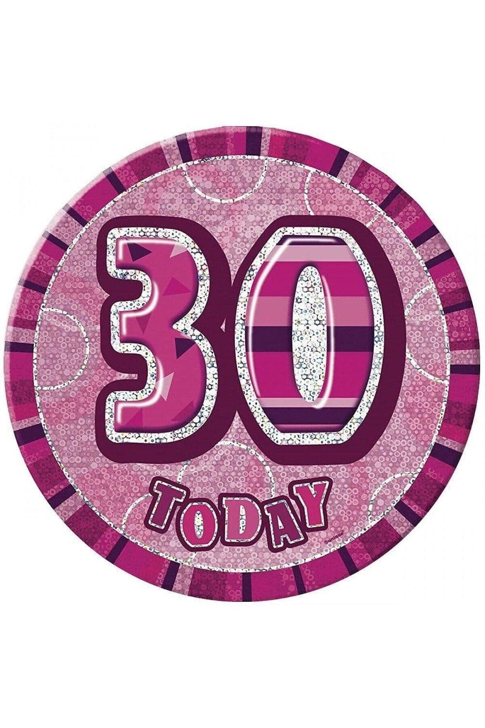 Glitz 30th Birthday Badge