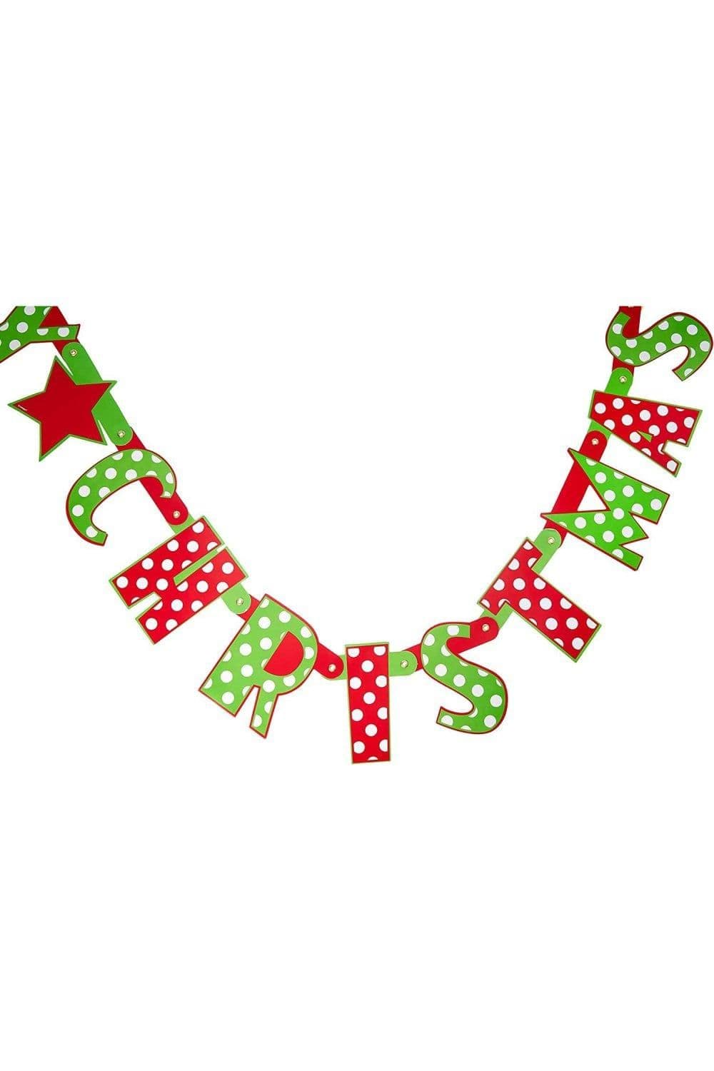 Polka Dot Christmas Banner