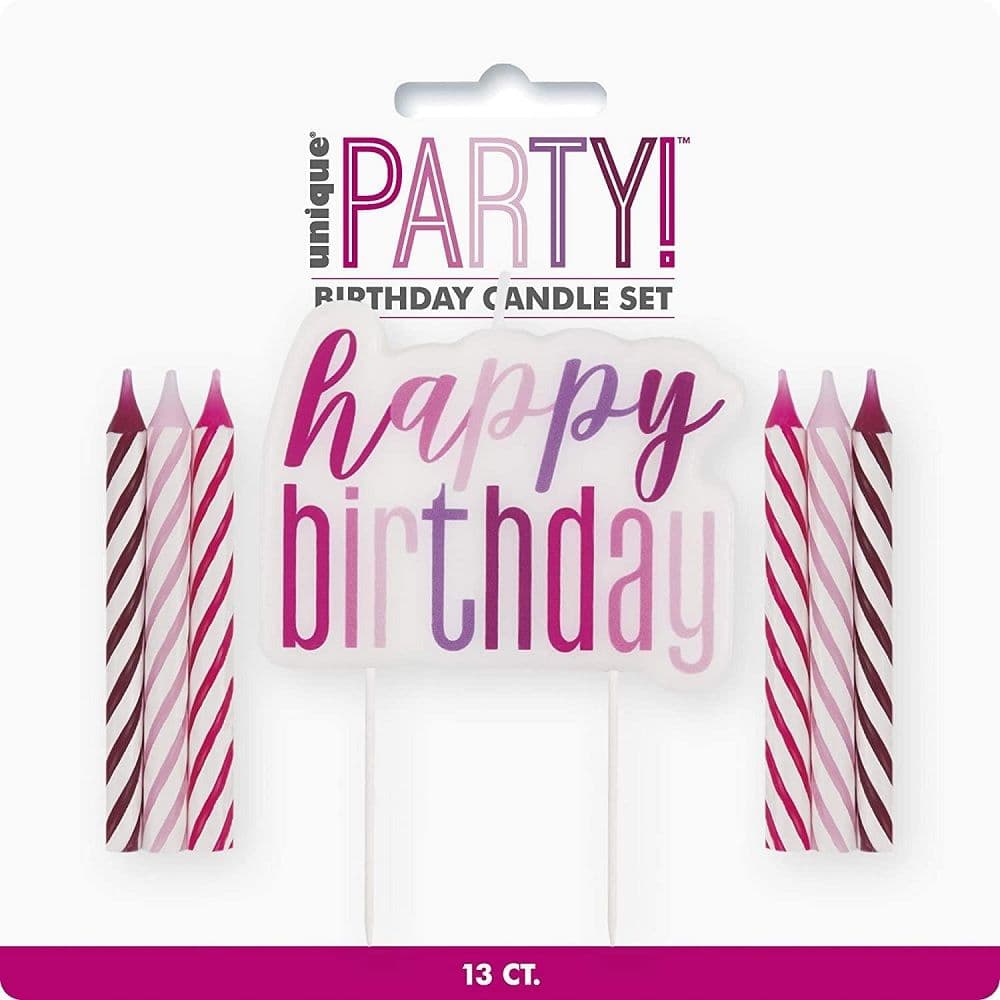 Happy Birthday Candles Set