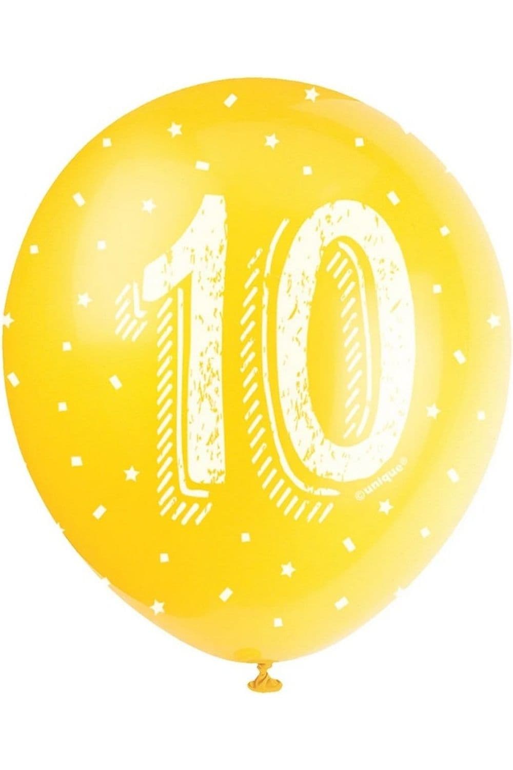 Latex Pearlised 10th Birthday Balloons
